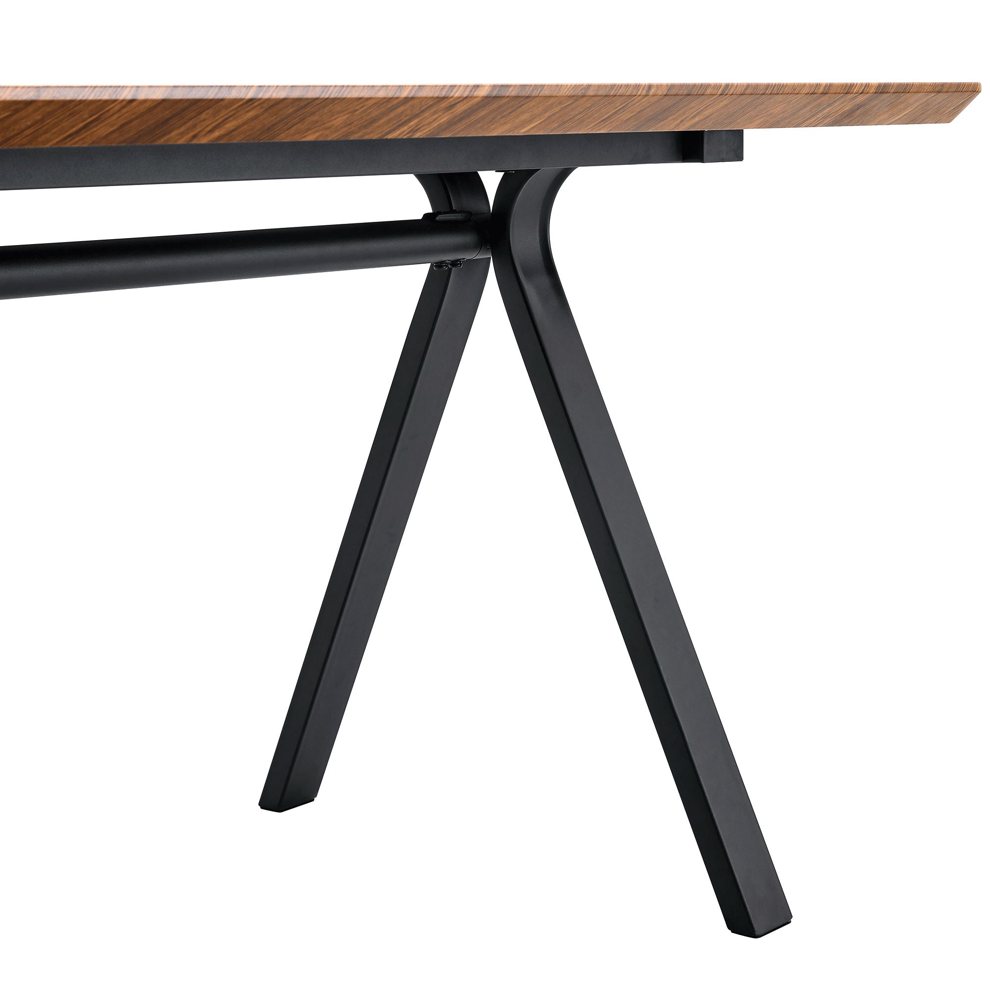 Herringbone Pattern Dining Table A Perfect Match For Modern Minimalist And Industrial Home Styles - Walnut - Best Buy Furniture