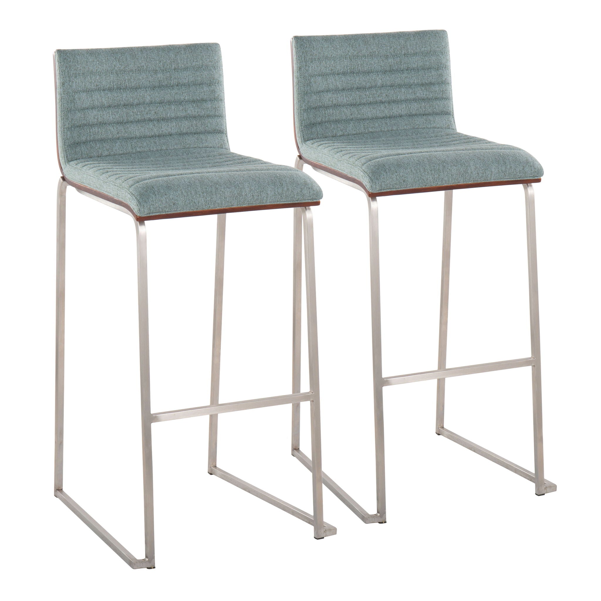 Mason Mara - Contemporary Fixed Height Barstool (Set of 2) - Best Buy Furniture