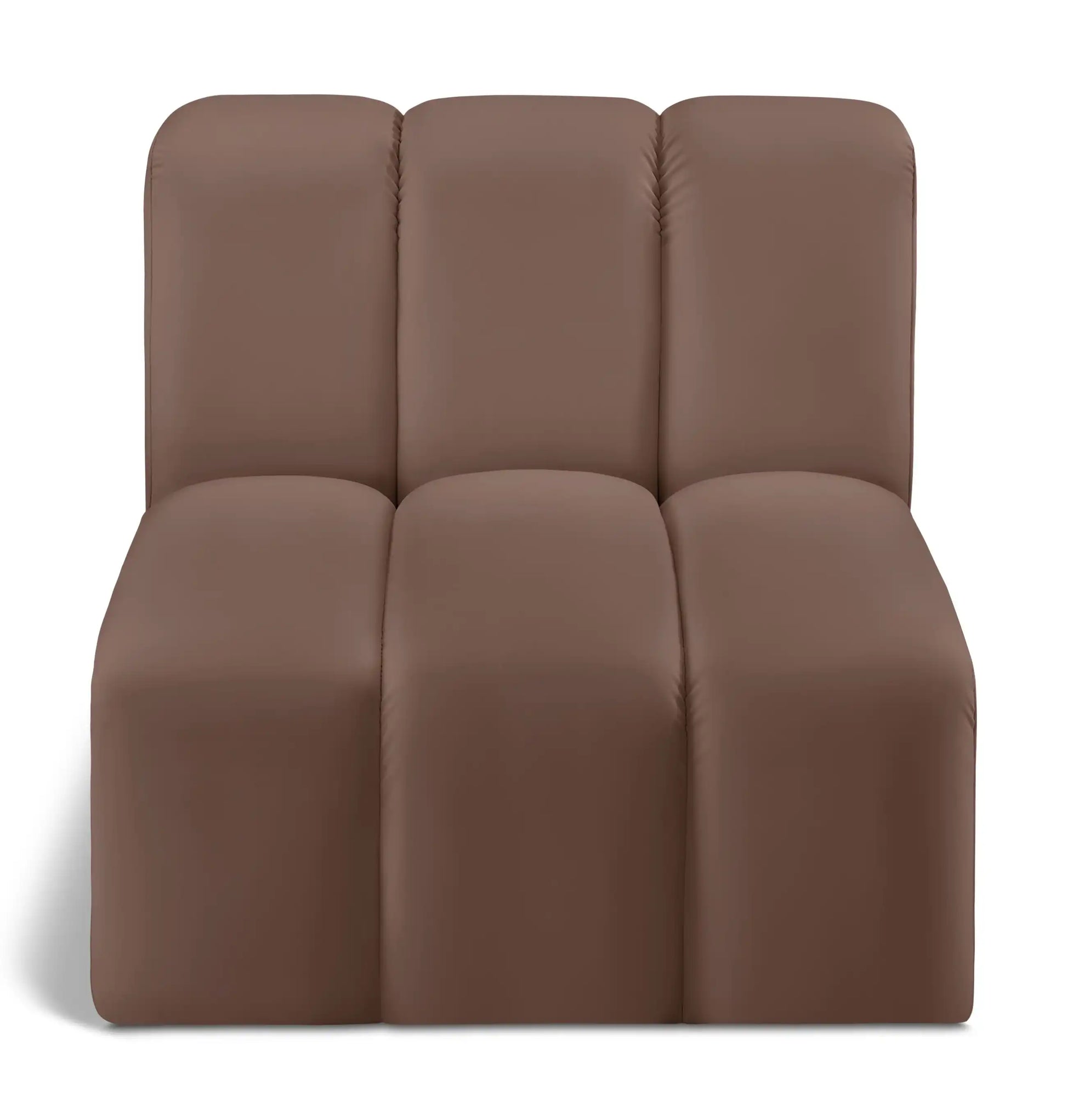 Arc - Faux Leather Straight Chair - Best Buy Furniture