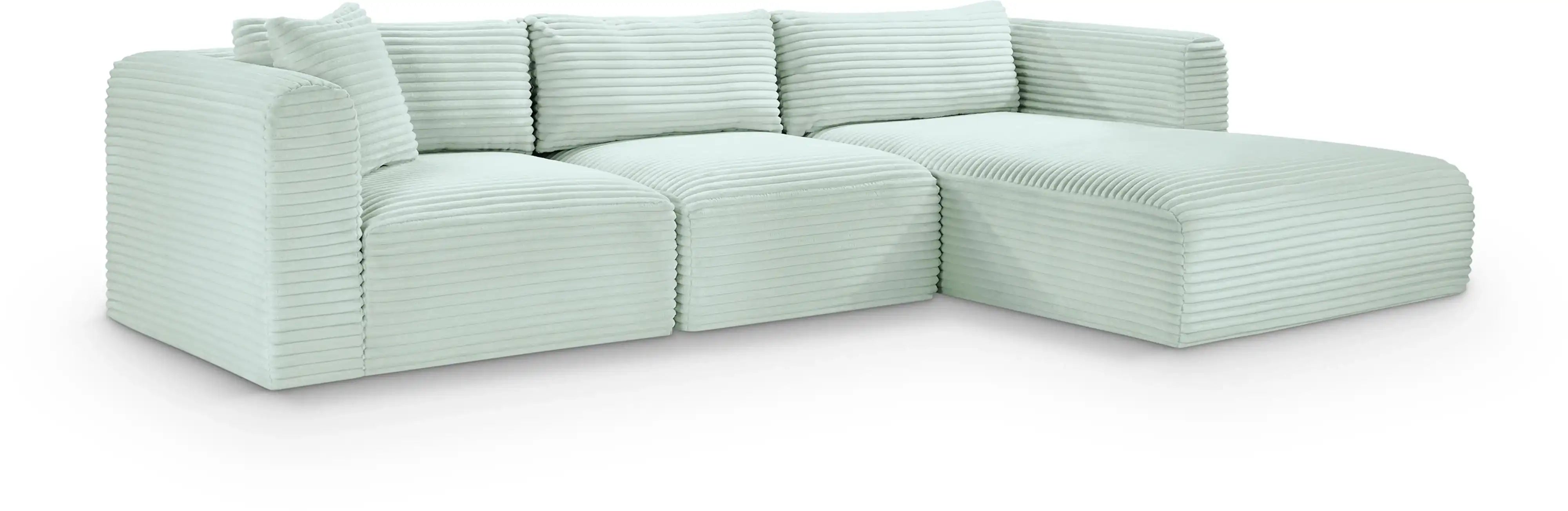 Shaggy - 3 Piece Modular Sectional - Best Buy Furniture