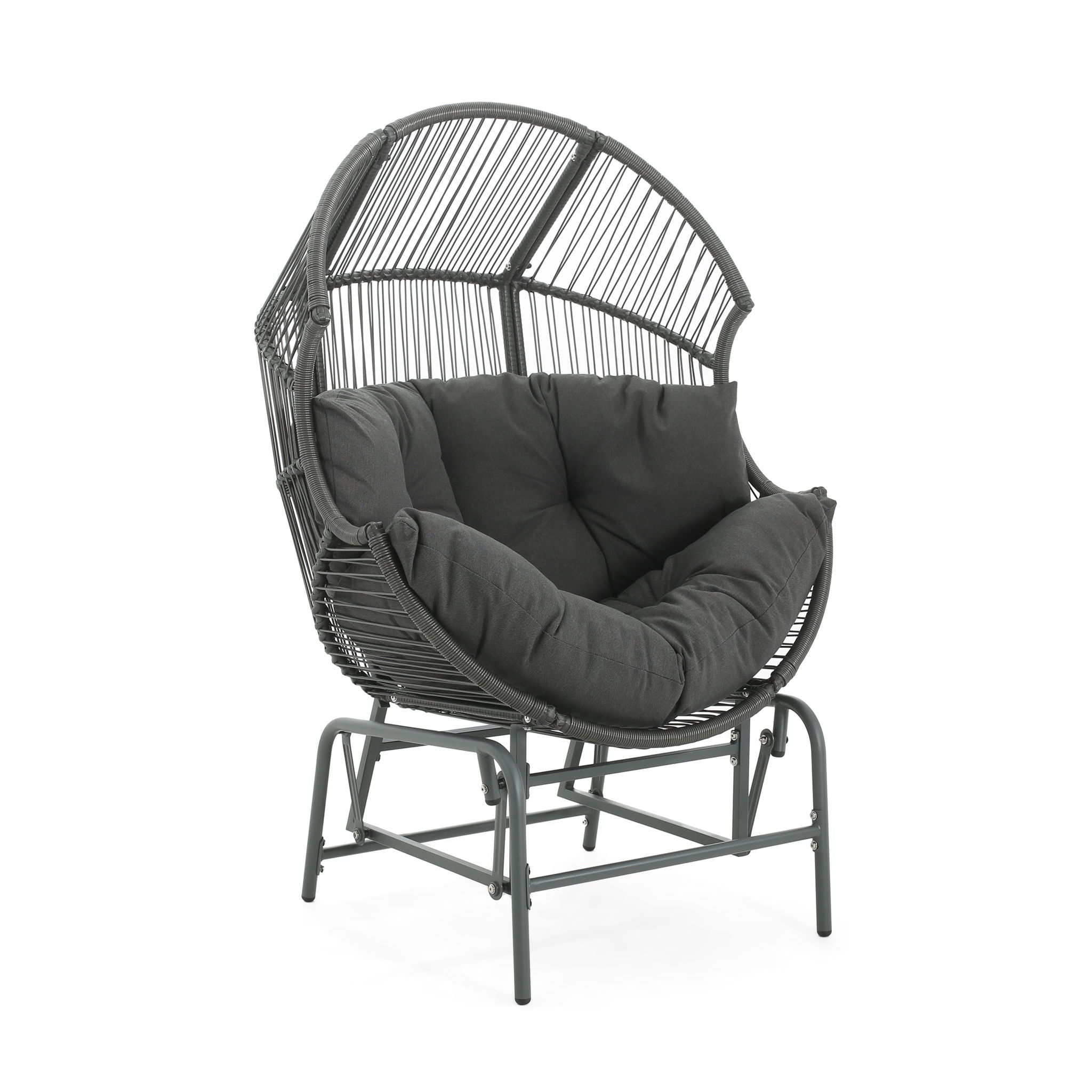 Palos - Outdoor Wicker Glider Chair - Best Buy Furniture