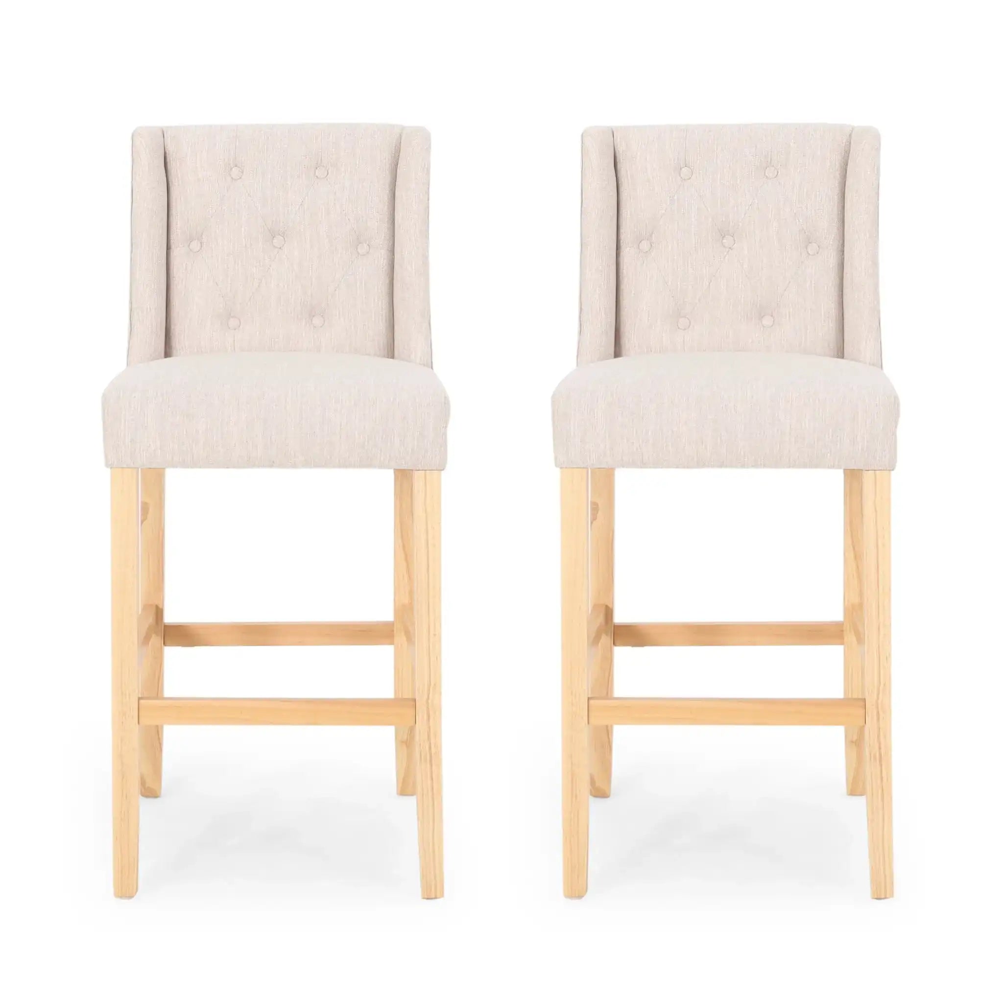 Ethereon - Tufted Counter Stool (Set of 2) - Best Buy Furniture