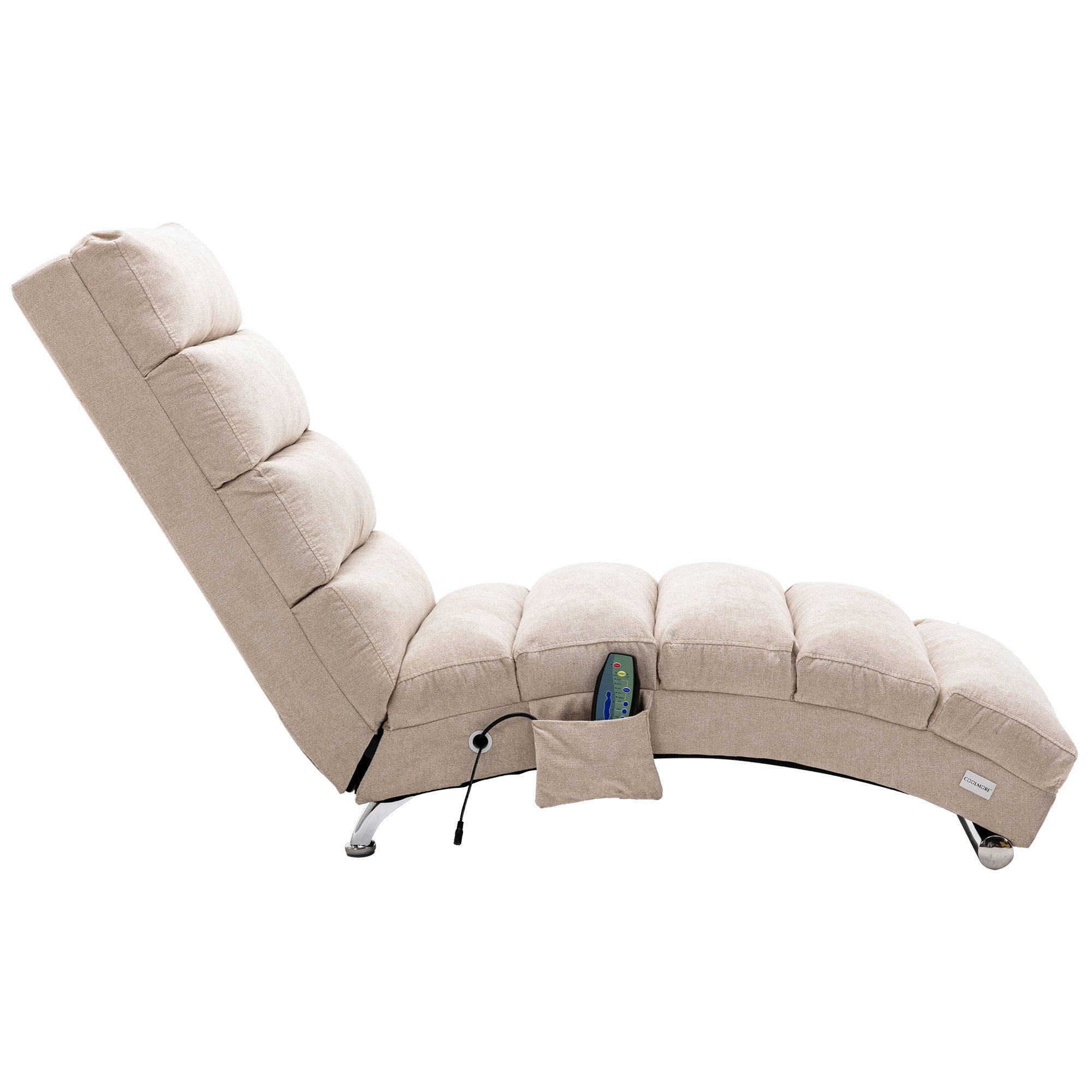 Massage Chaise Lounge Indoor With Remote Control, Ergonomic Electric Massage Lounger - Best Buy Furniture