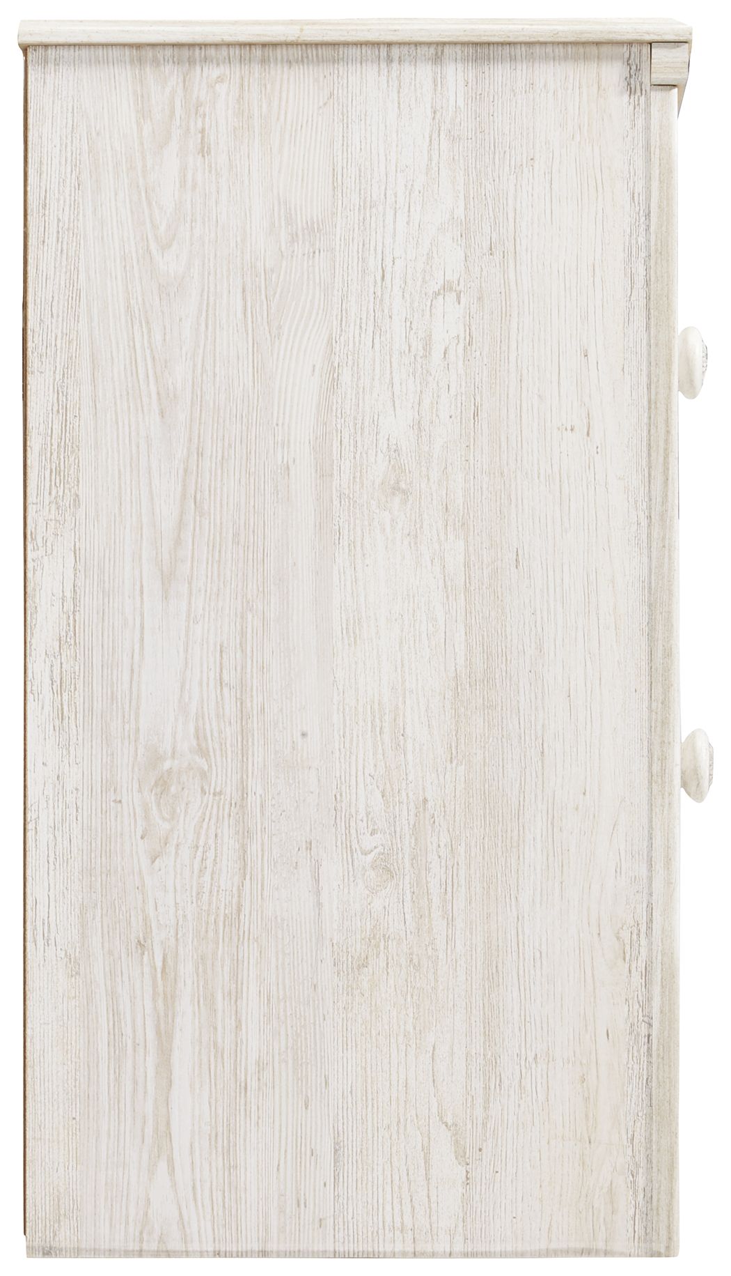 Paxberry - Two Drawer Night Stand - Whitewash - Best Buy Furniture