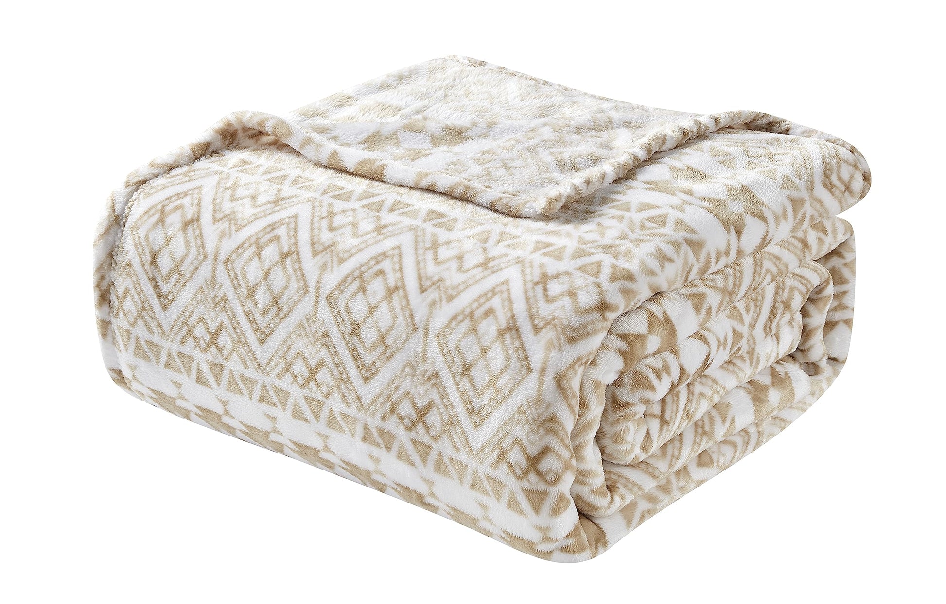 Faith, Hope, Love Home Decor Microplush Blanket Beige Aztec - Best Buy Furniture