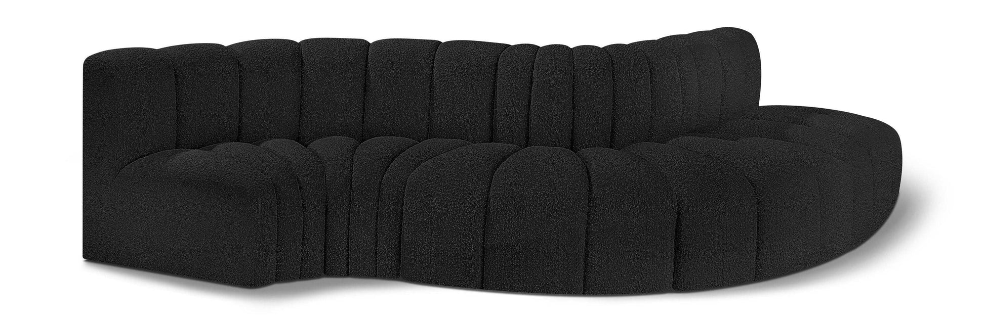 Arc - Boucle Fabric 5 Piece Modular Sofa - Best Buy Furniture