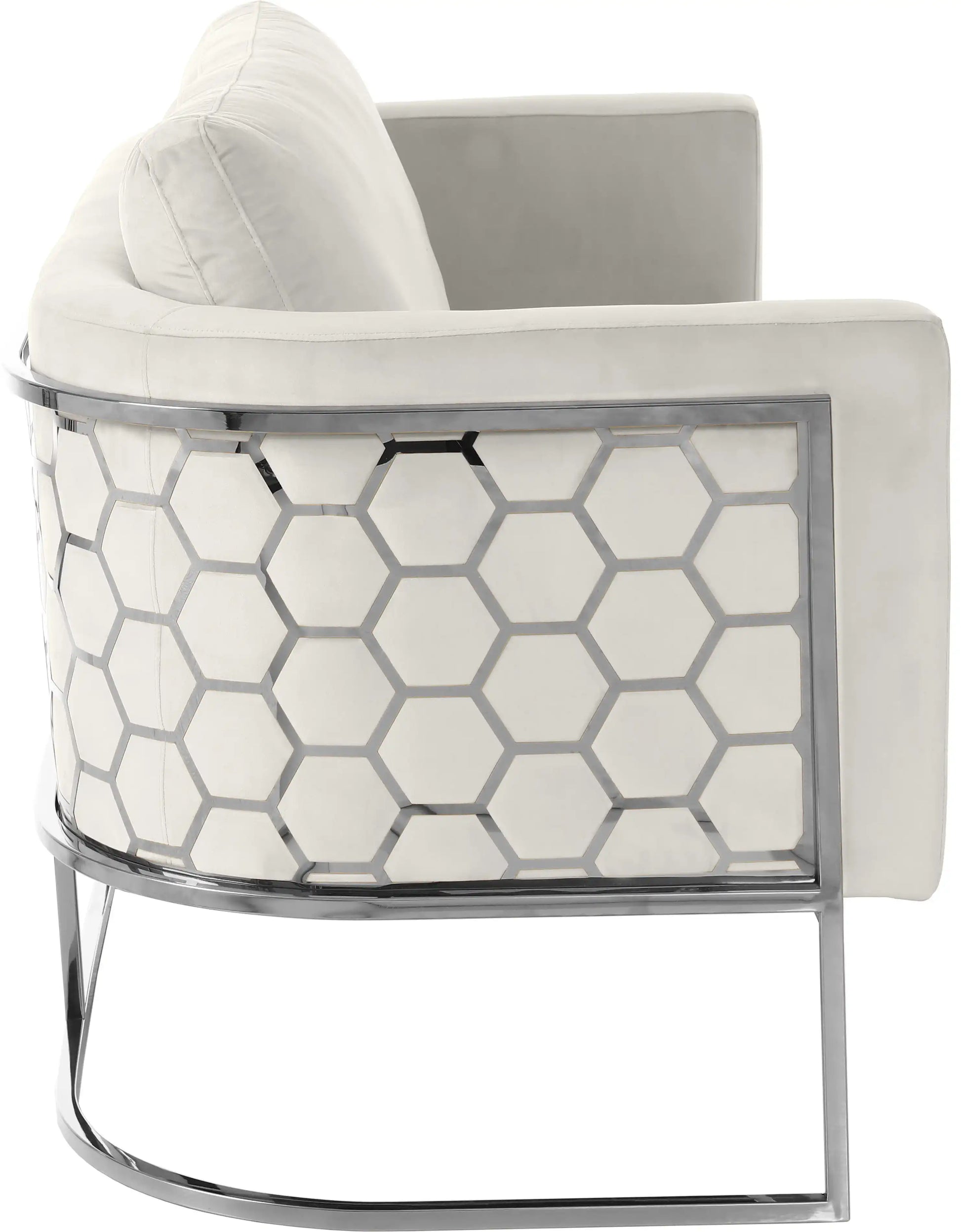 Casa - Loveseat with Chrome Legs - Best Buy Furniture