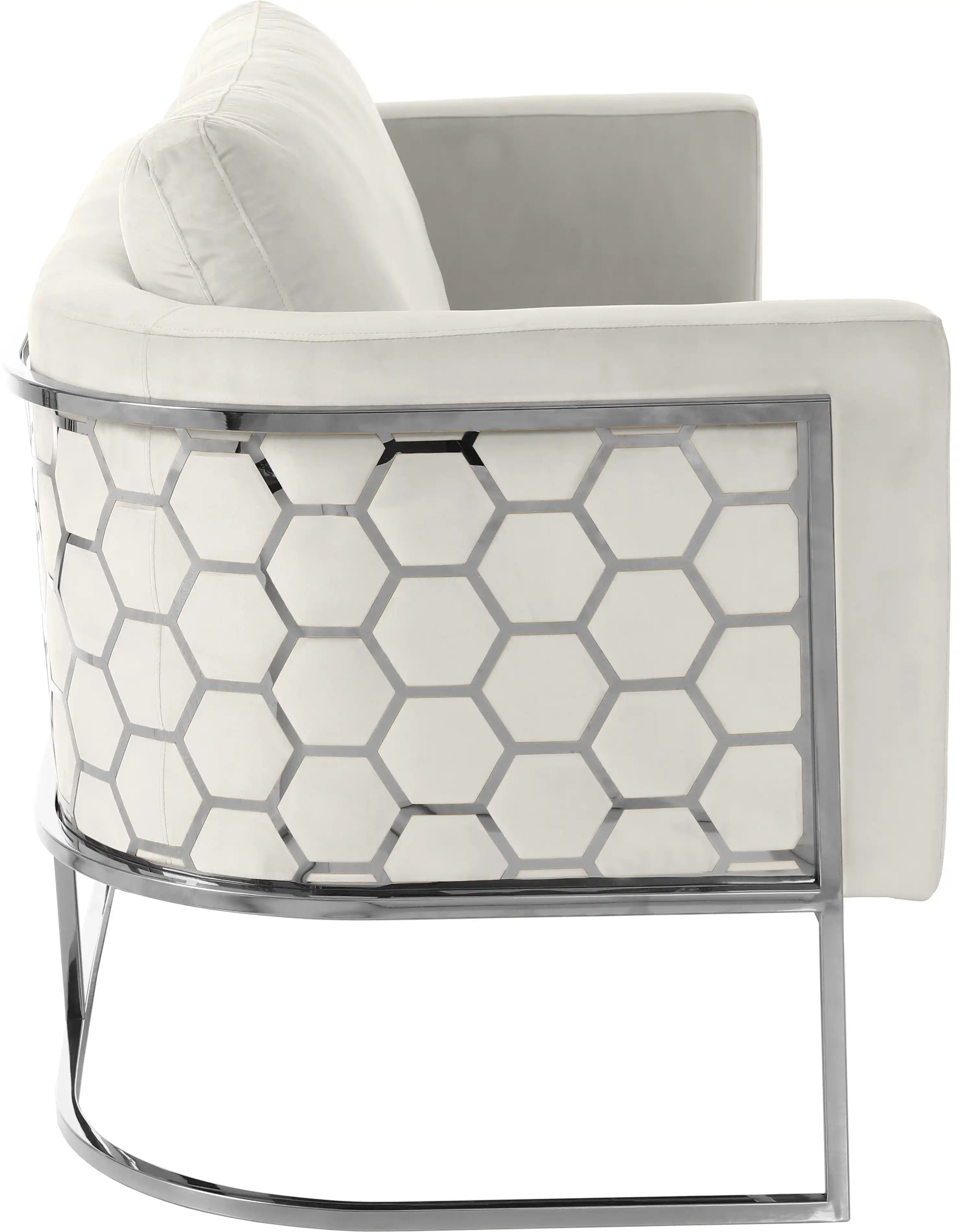 Casa - Loveseat with Chrome Legs - Best Buy Furniture