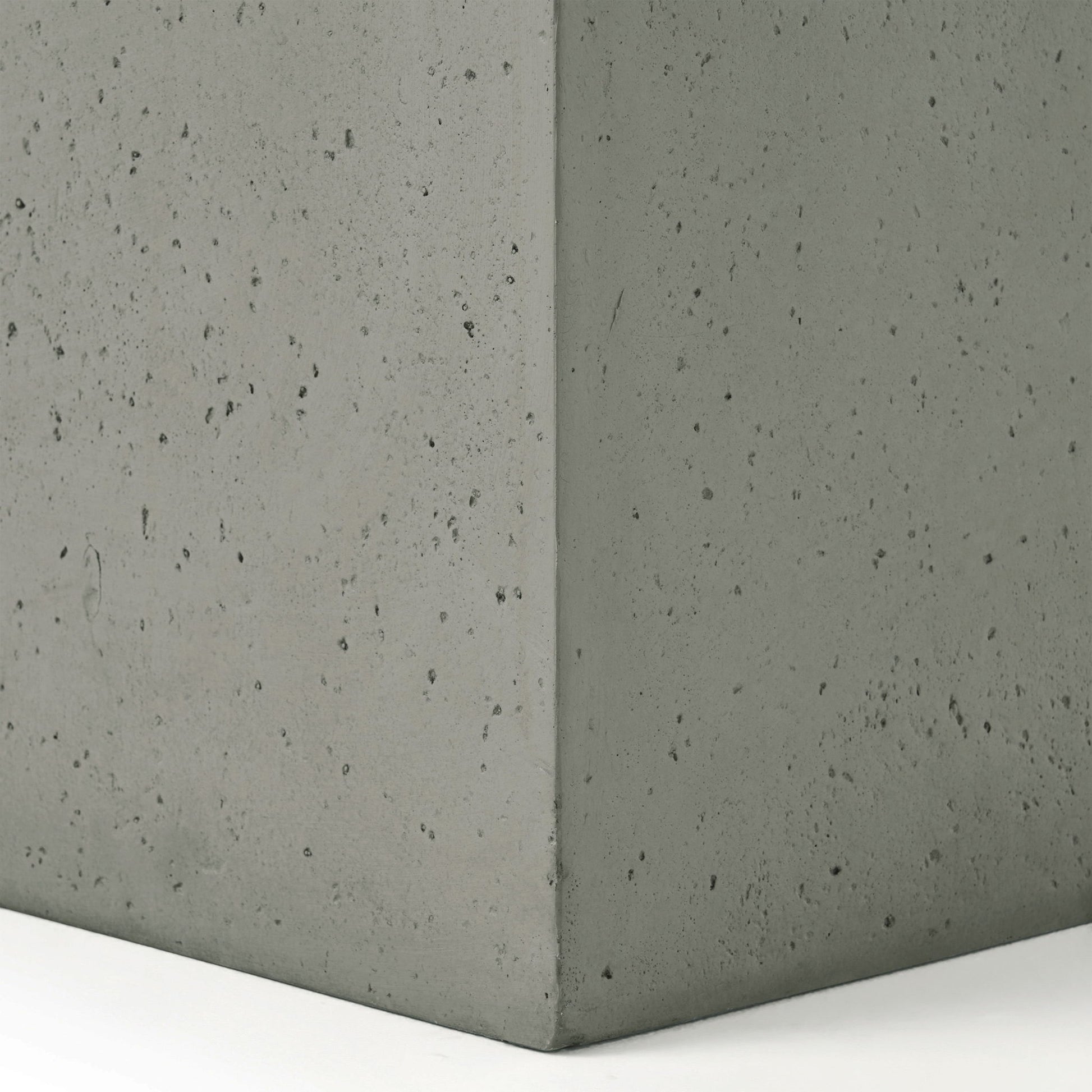 Modern Tank Holder Side Table With Smooth Concrete Surface - Best Buy Furniture