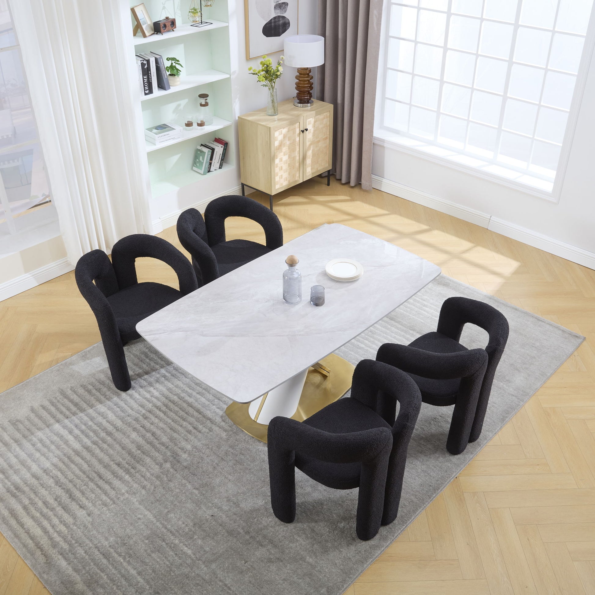 Coolmore Contemporary Designed Accent / Dining Chair With Armrests - Best Buy Furniture