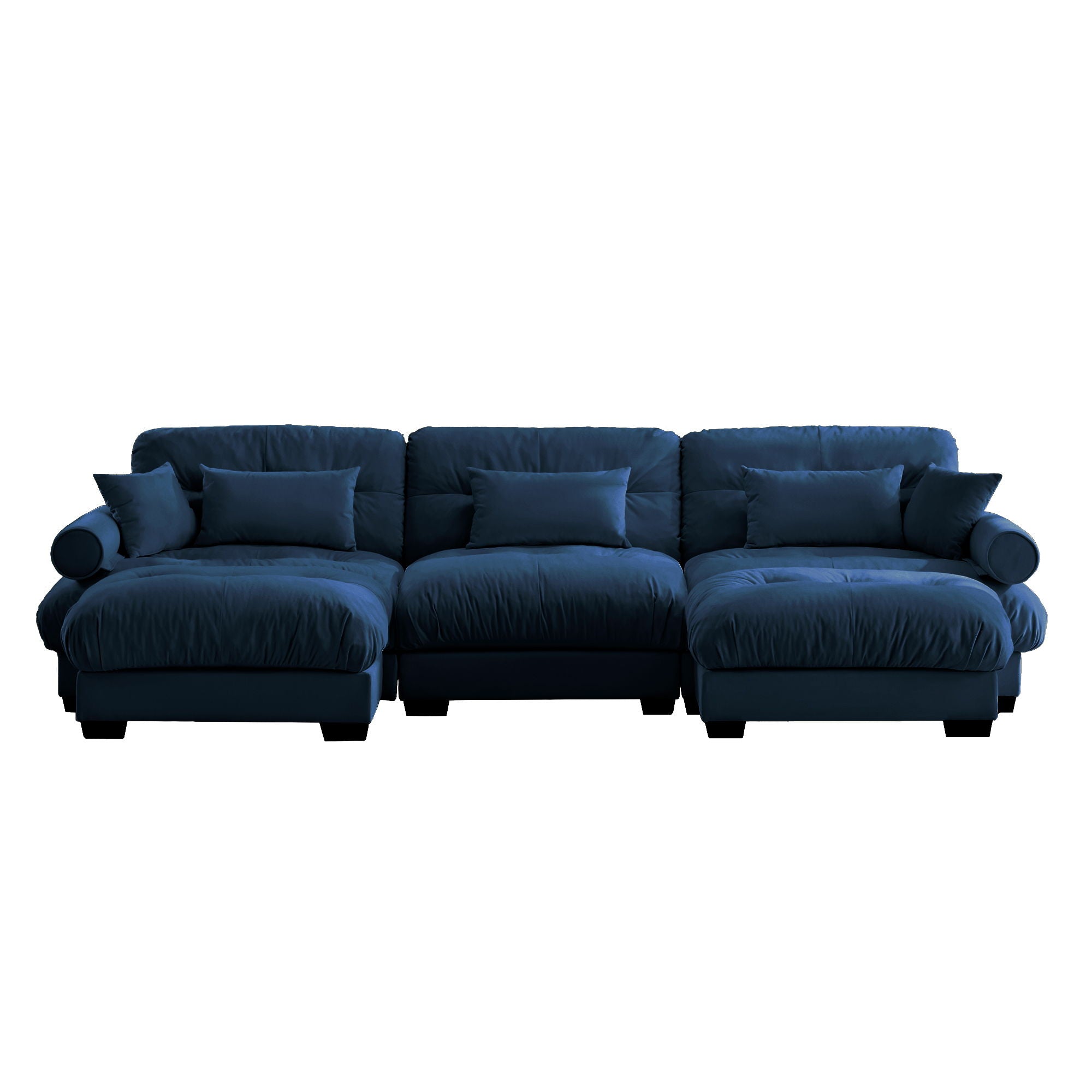Super Comfort Oversized Modular Sectional Sofa With Movable Ottoman - Best Buy Furniture