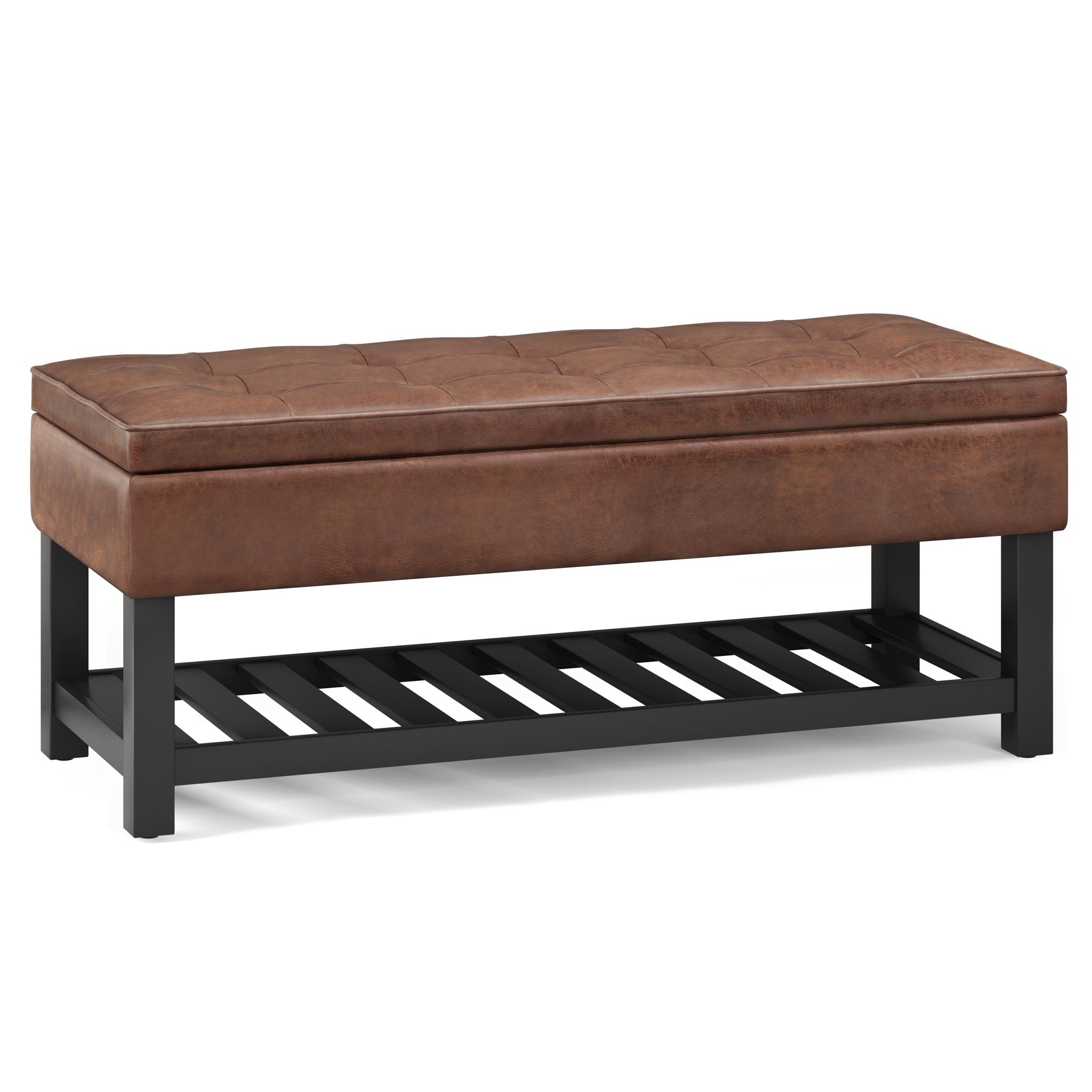 Cosmopolitan - Storage Ottoman Bench With Open Bottom - Best Buy Furniture