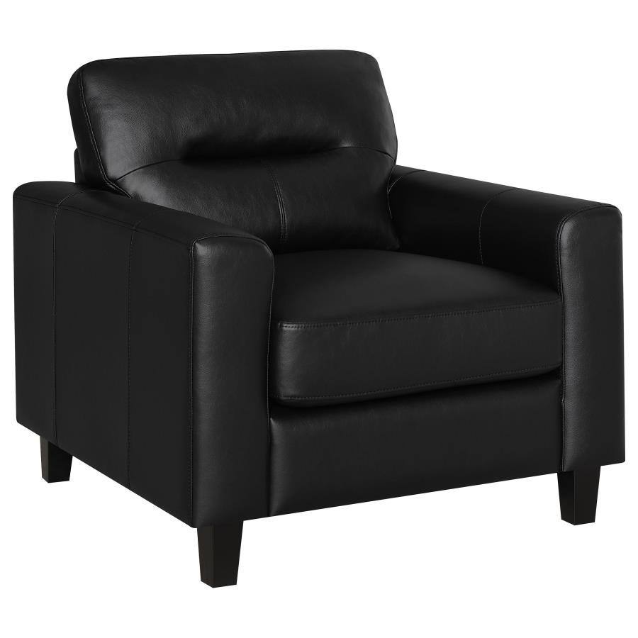 Scotland - Faux Leather Upholstered Track Arm Chair - Best Buy Furniture