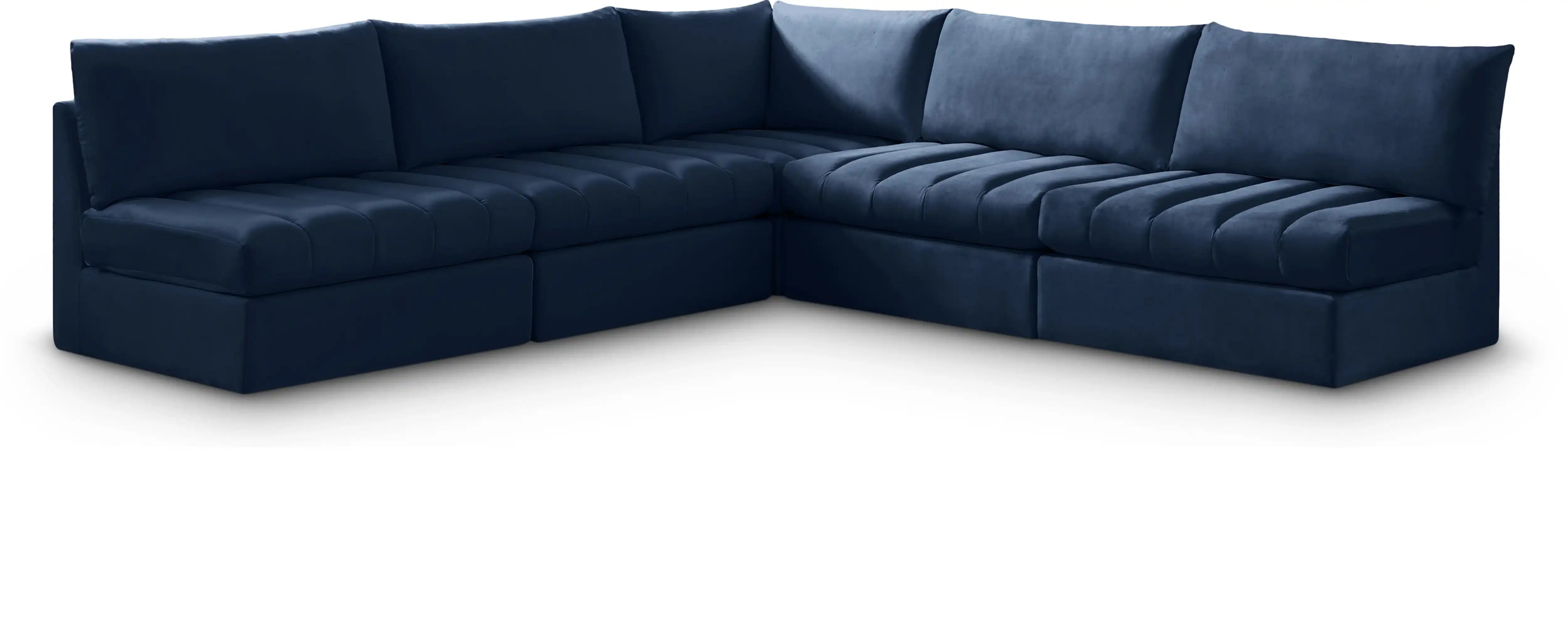 Jacob - Modular Corner Armless Sectional 5 Piece - Best Buy Furniture