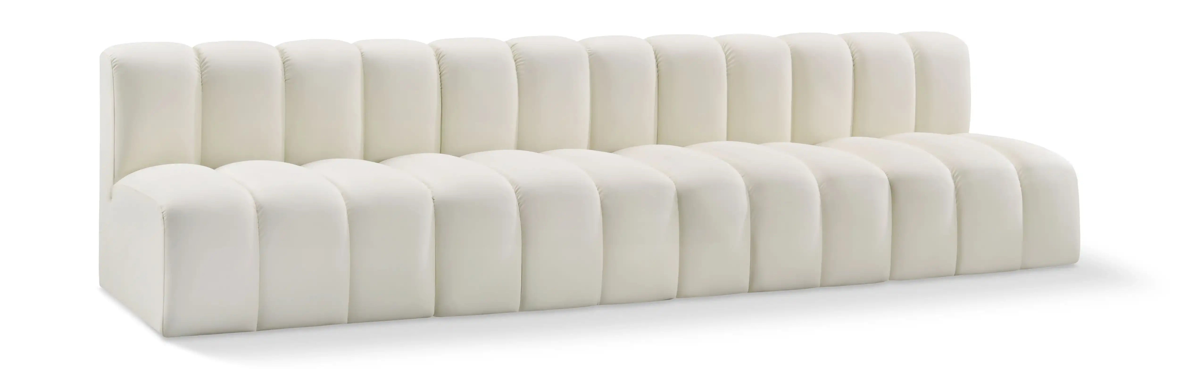 Arc - Faux Leather 4 Seats Modular Sofa - Best Buy Furniture