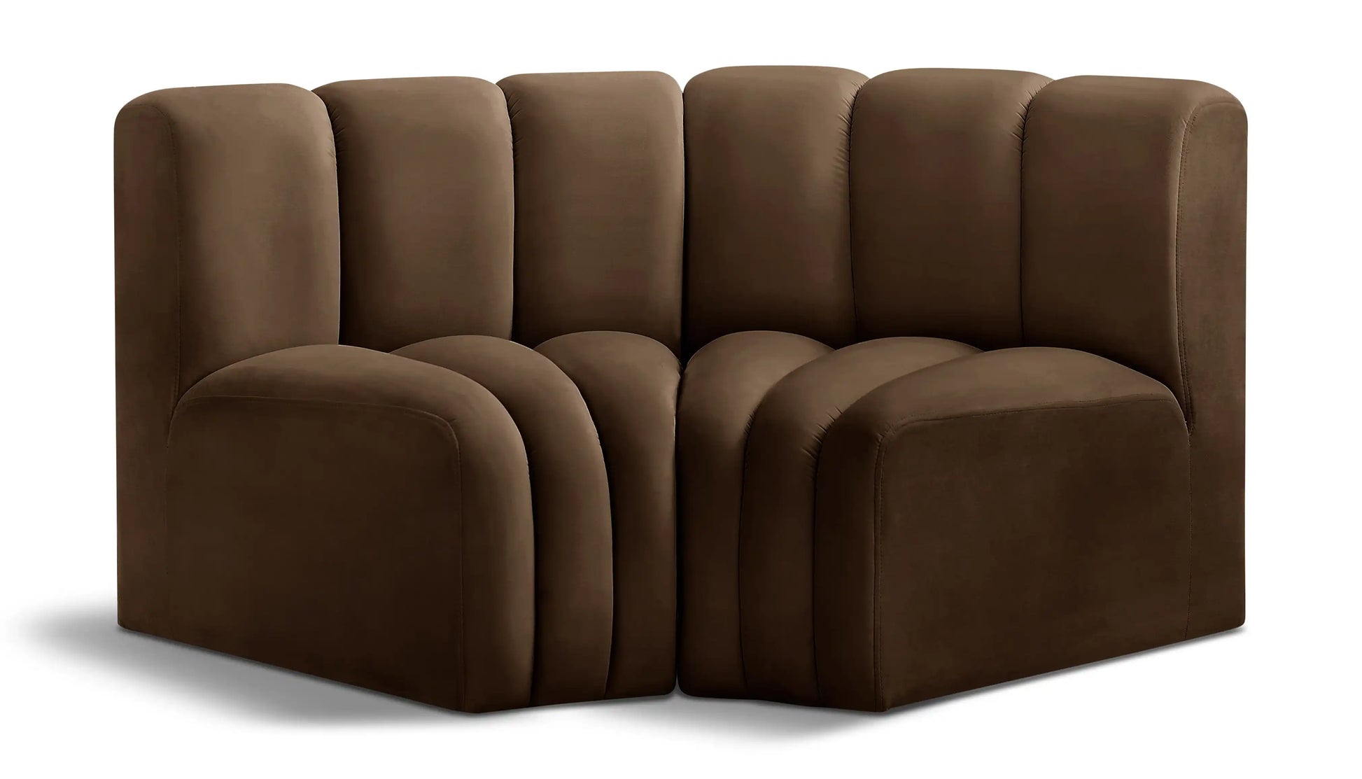 Arc - Velvet 2 Piece Modular Sofa - Best Buy Furniture