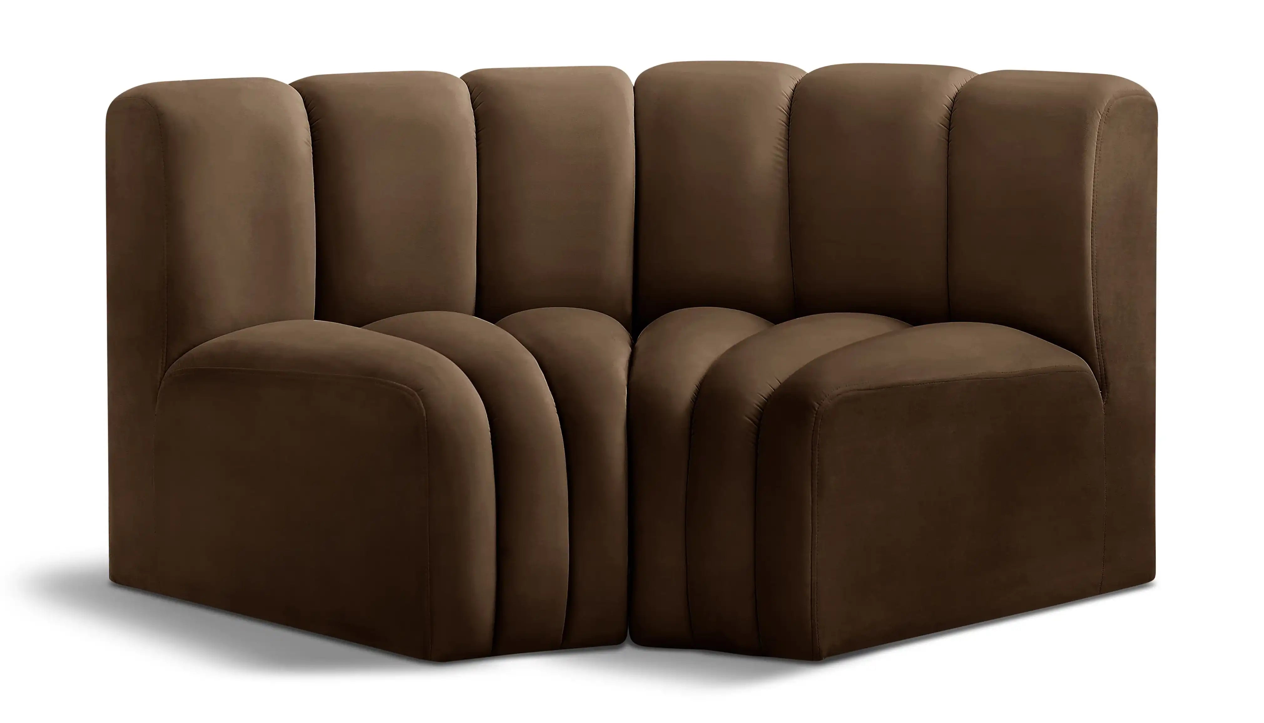 Arc - Velvet 2 Piece Modular Sofa - Best Buy Furniture
