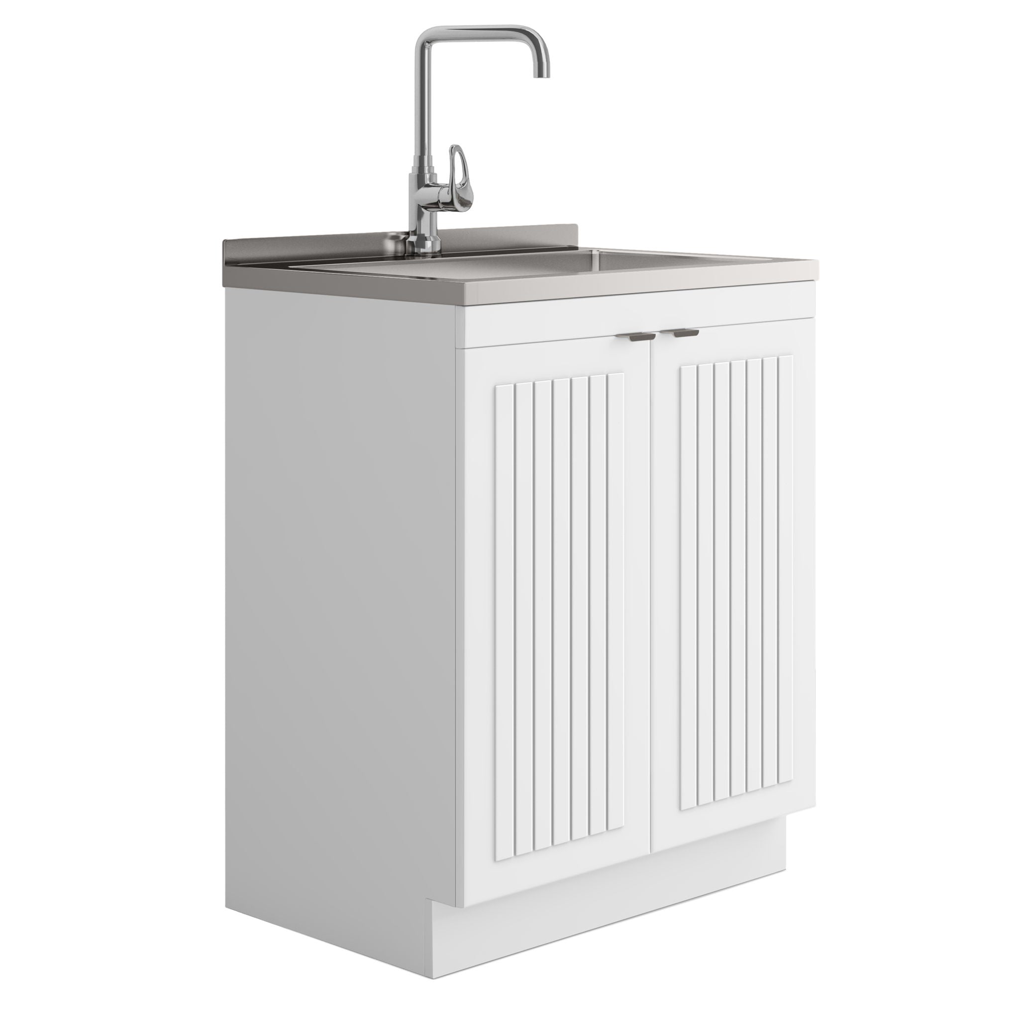 Murphy - Laundry Cabinet & Faucet And Stainless Steel Sink - Best Buy Furniture