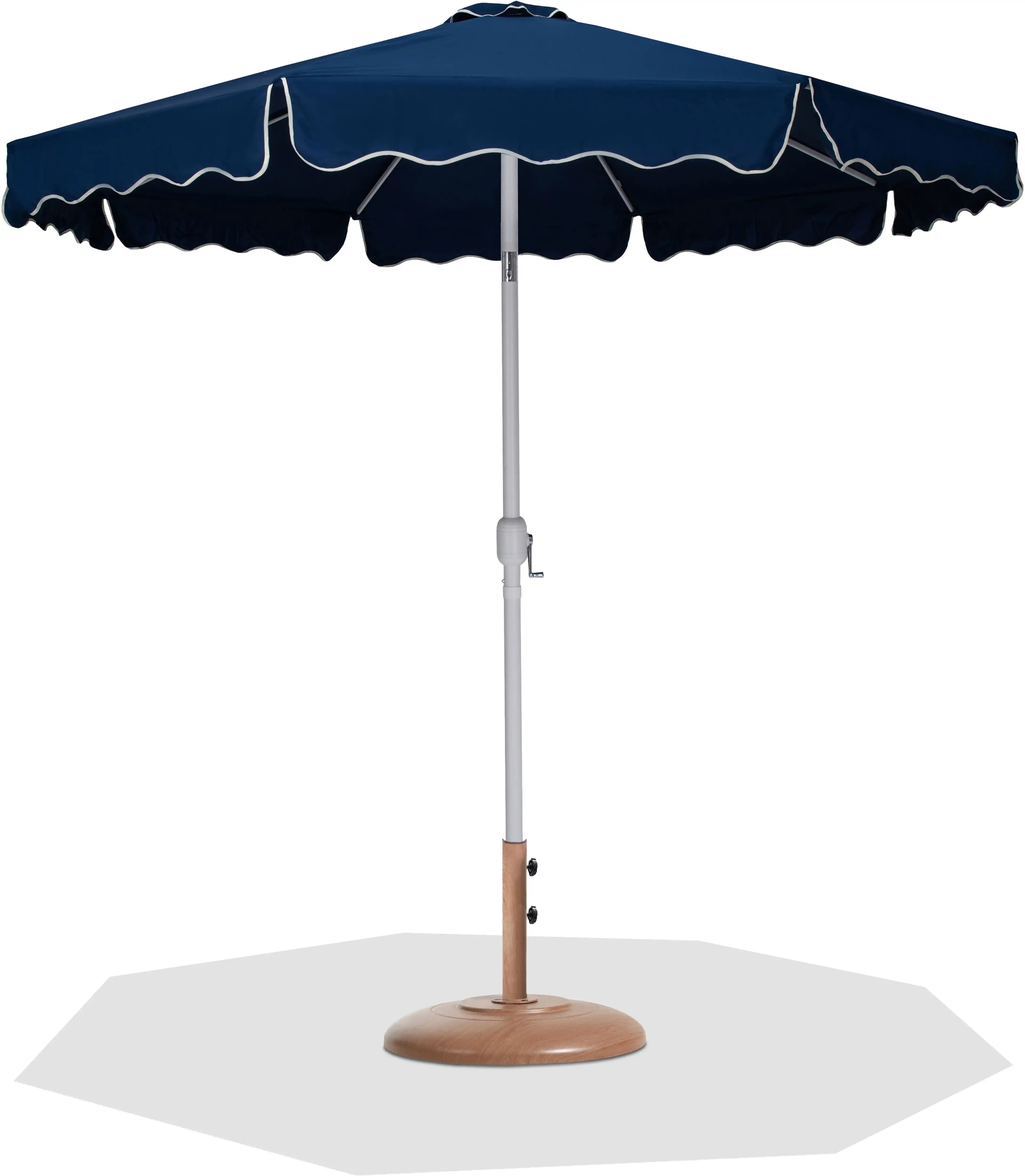 Amalfi - Patio Umbrella - Light Brown Base / White Pole - Best Buy Furniture