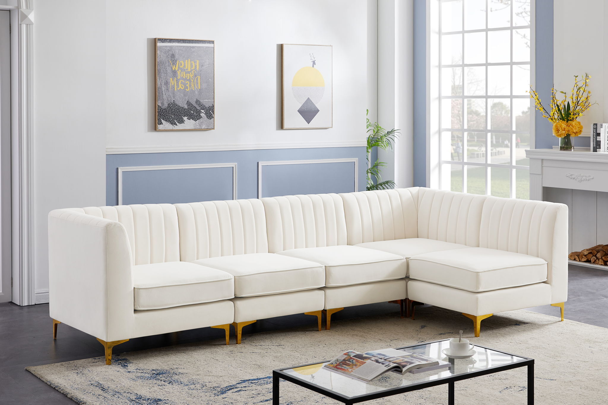 Alina - 5 Piece Modular Sectional - Best Buy Furniture