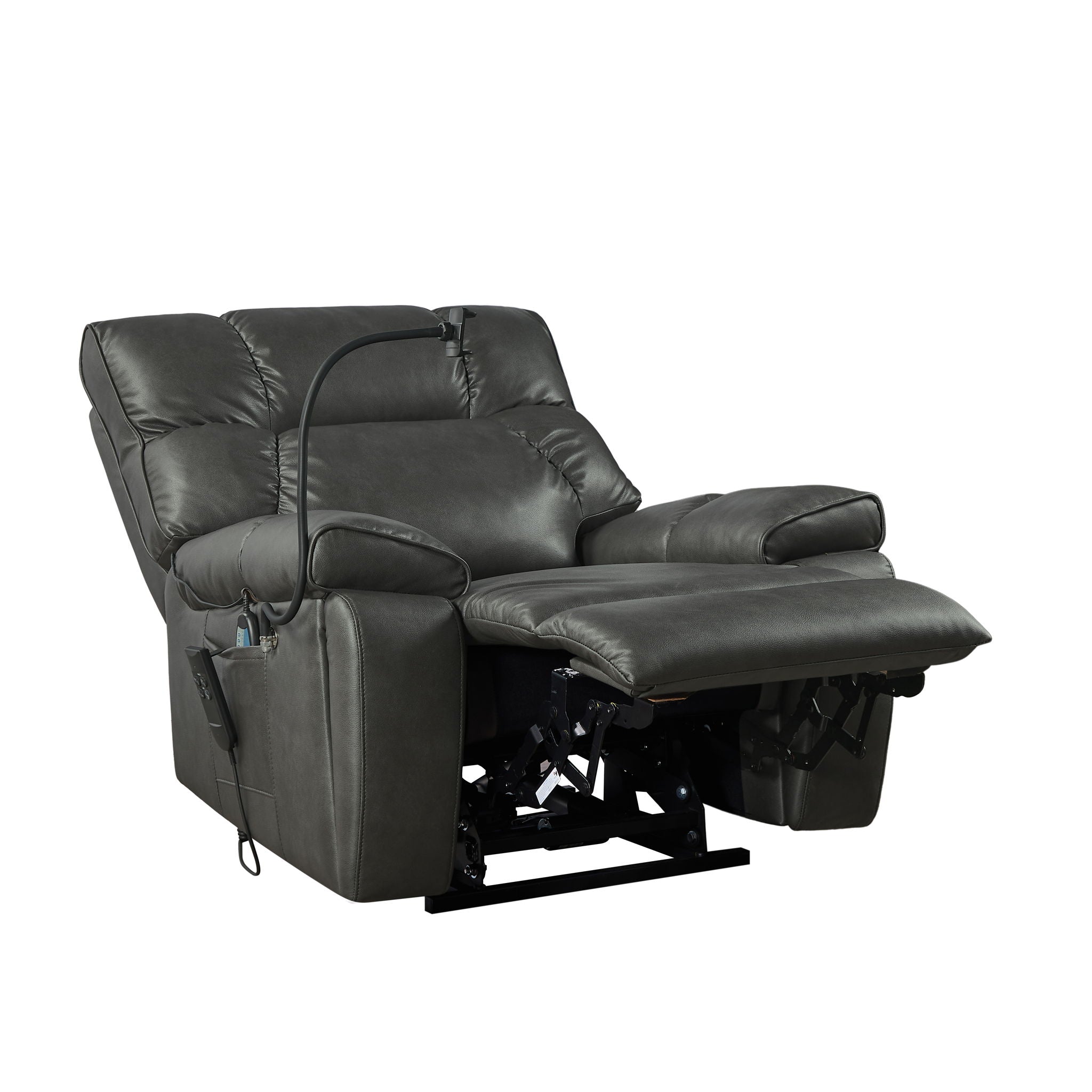 Recliner Chair With Phone Holder, Electric Power Lift Recliner Chair With 2 Motors Massage And Heat For Elderly, 3 Positions, 2 Side Pockets, Cup Holders - Best Buy Furniture
