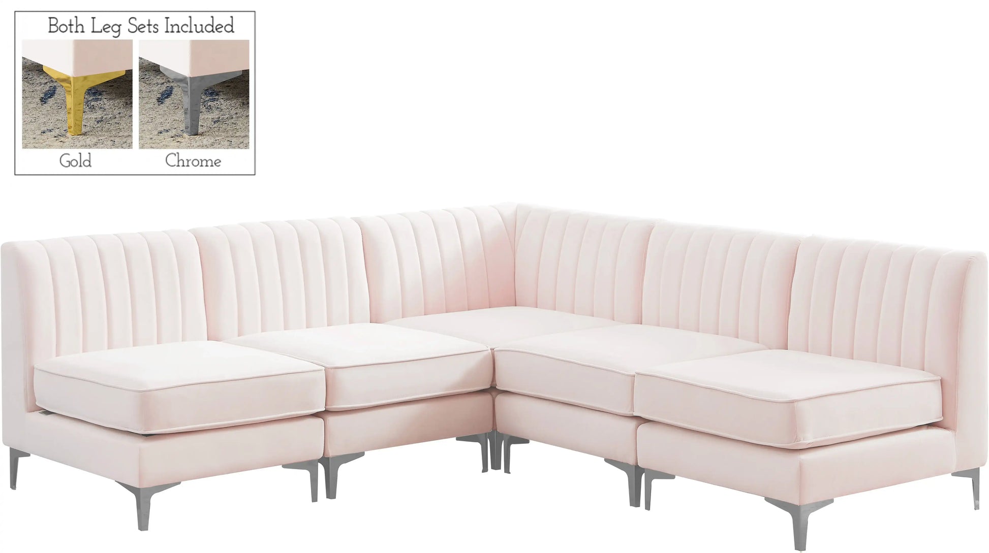 Alina - 5 Piece Armless Sectional - Best Buy Furniture