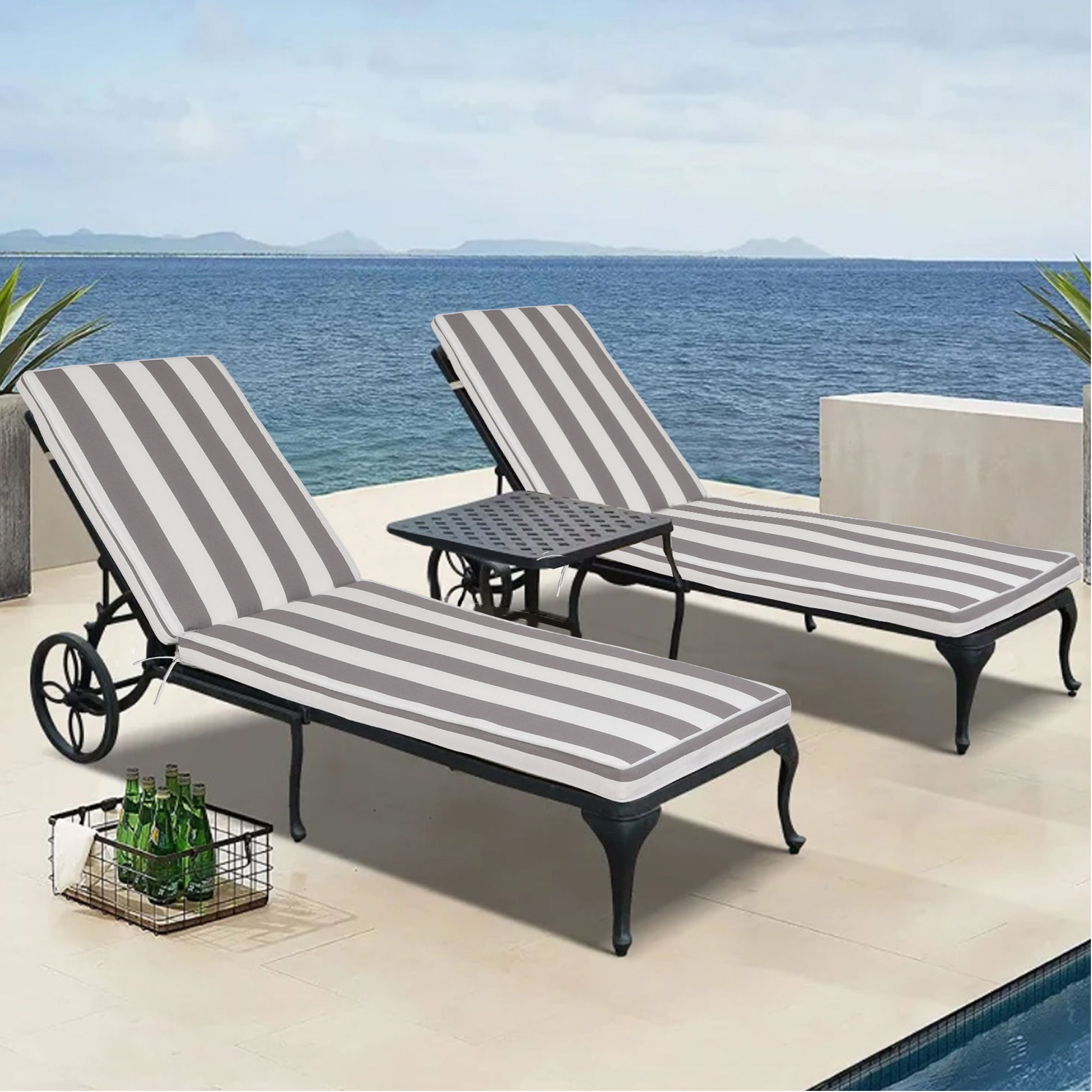 Outdoor Lounge Chair Cushion Replacement Patio Funiture Seat Cushion Chaise Lounge Cushion - Best Buy Furniture