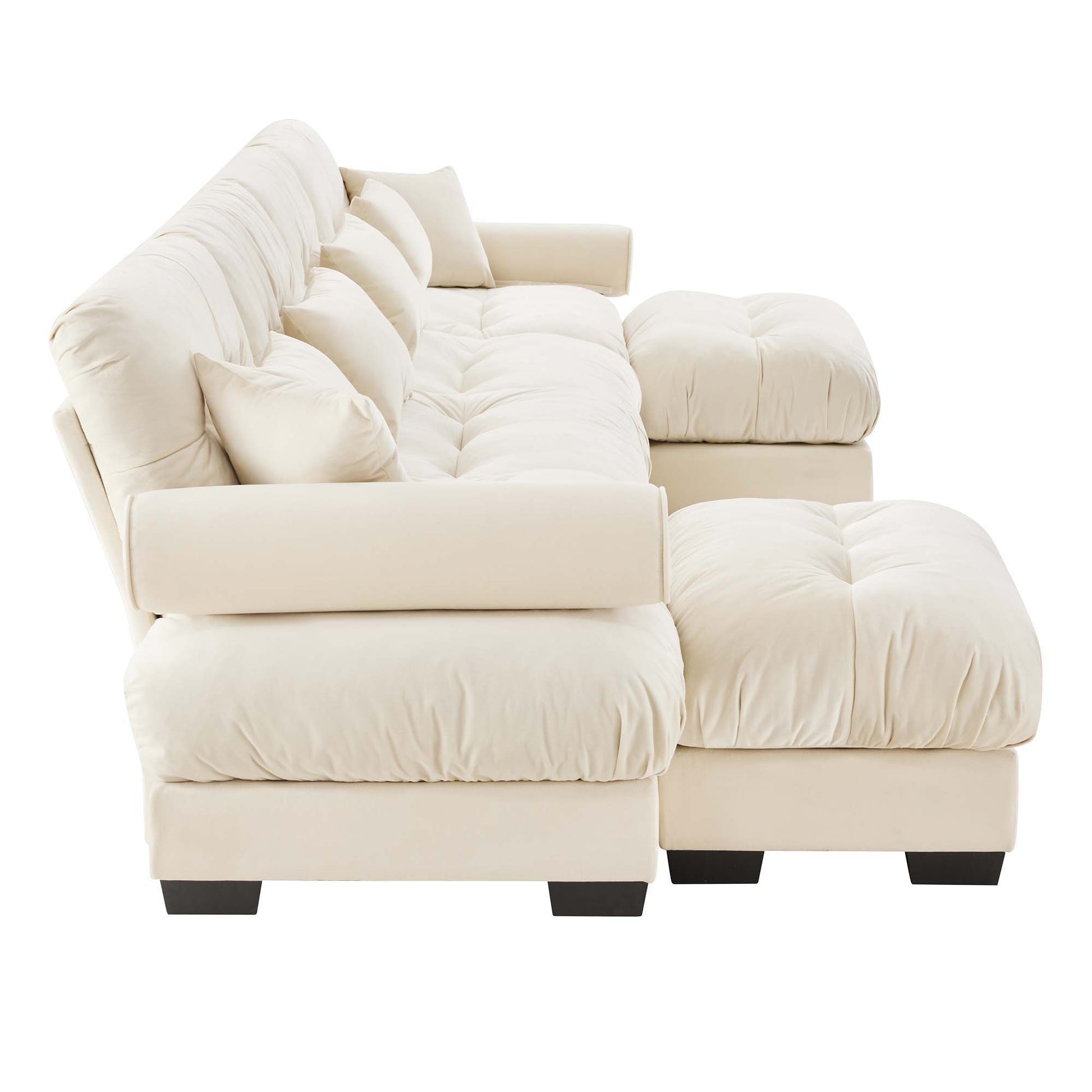 Super Comfort Oversized Modular Sectional Sofa With Movable Ottoman - Best Buy Furniture