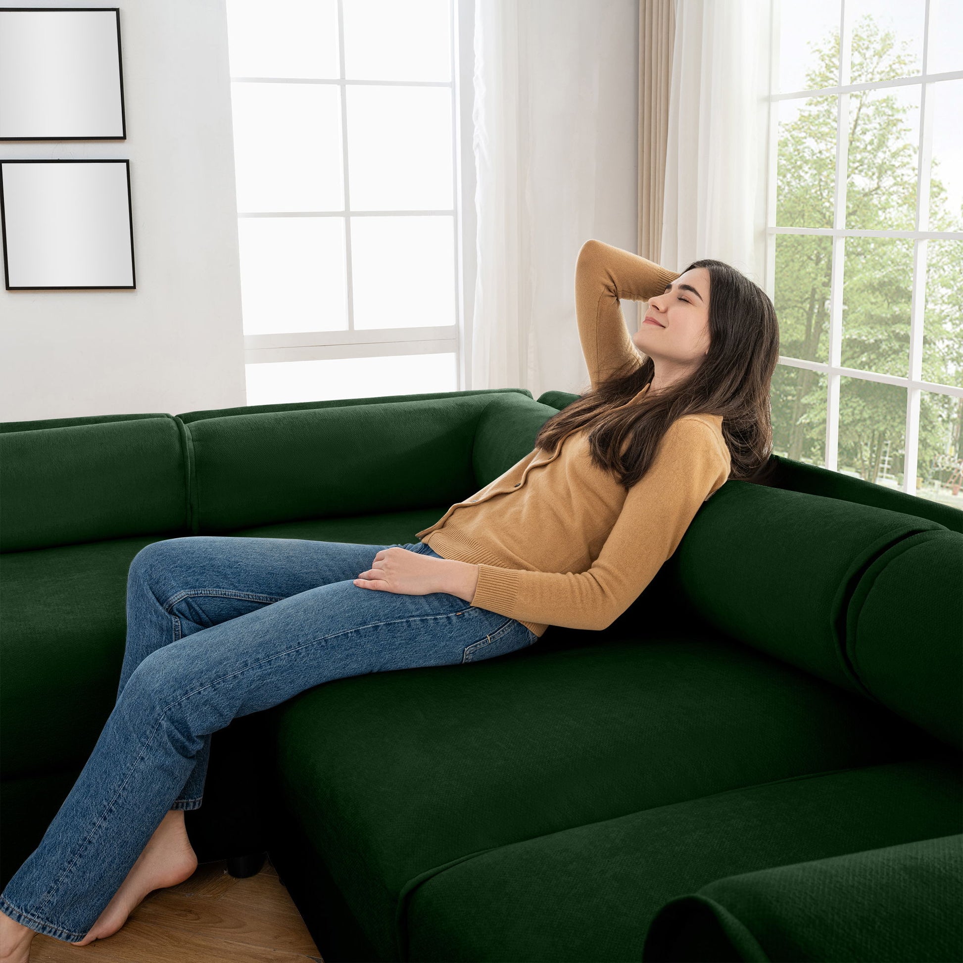 Modern Modular Sectional Sofa With Storag, Contemporary Cylindrical Design - Best Buy Furniture