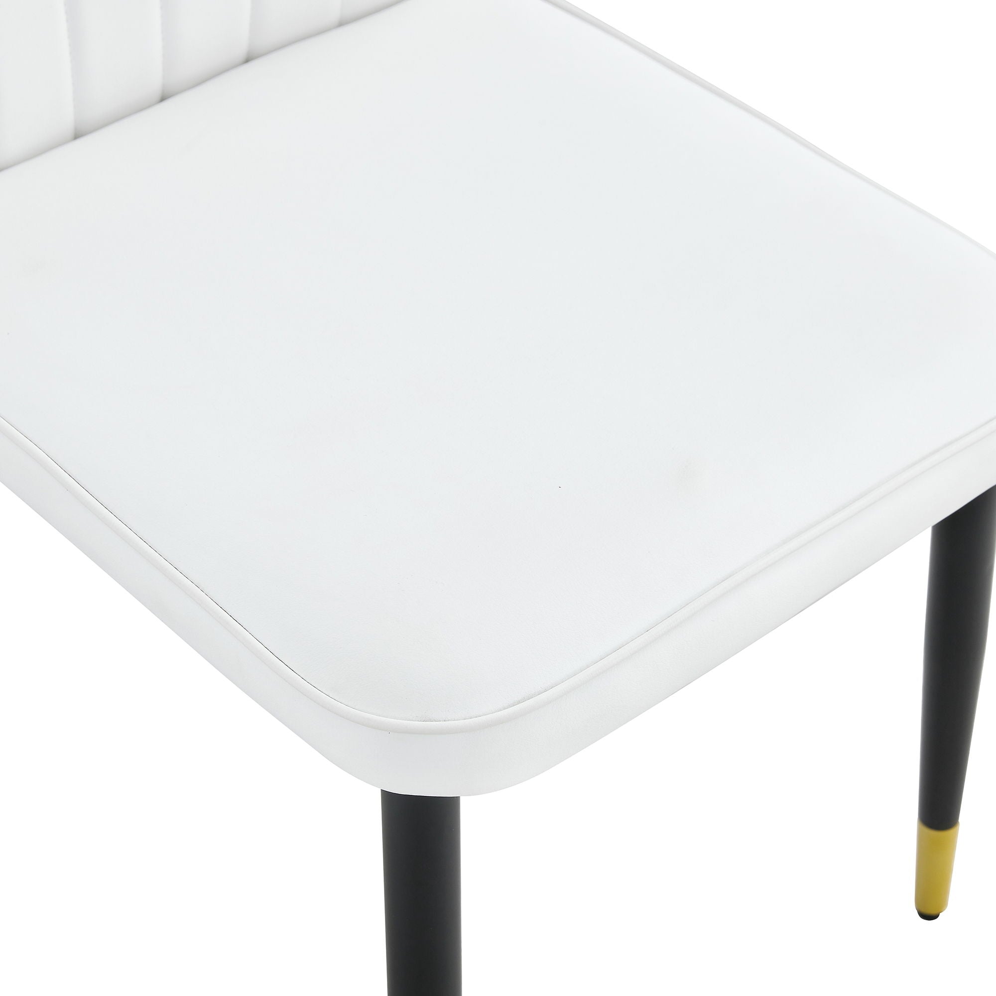 4 Modern Dining Chairs With Stylish Patterned Backrest And Metal Legs - Best Buy Furniture