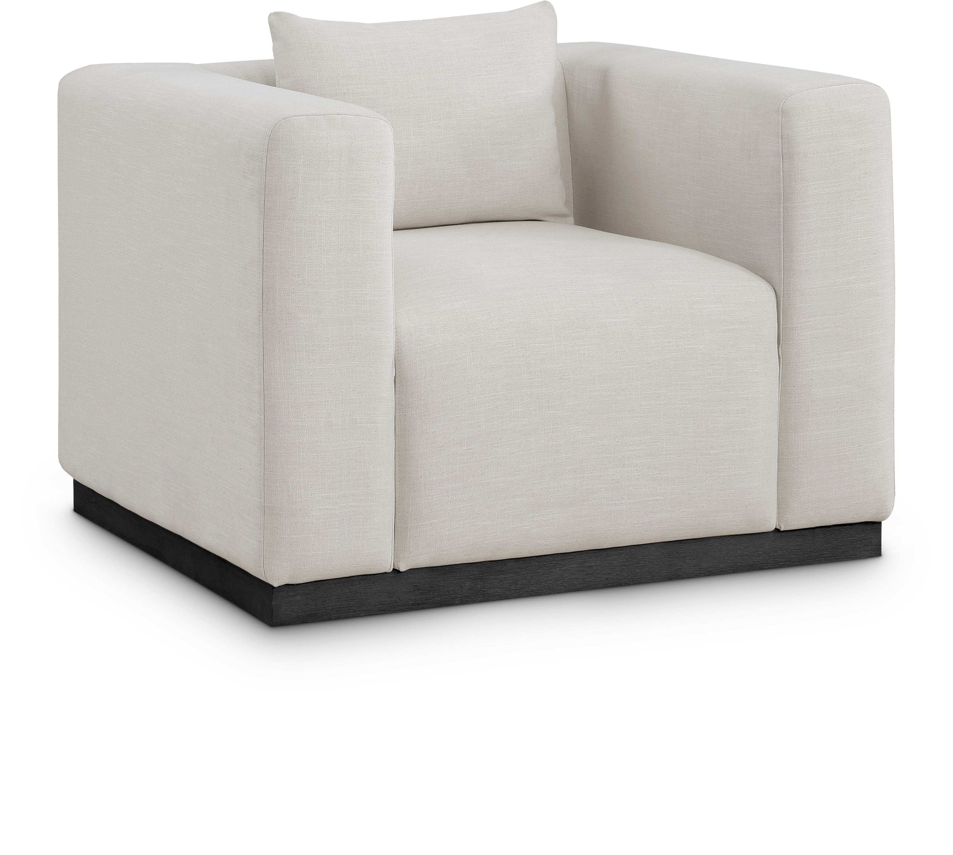 Alfie - Linen Textured Fabic Chair - Best Buy Furniture