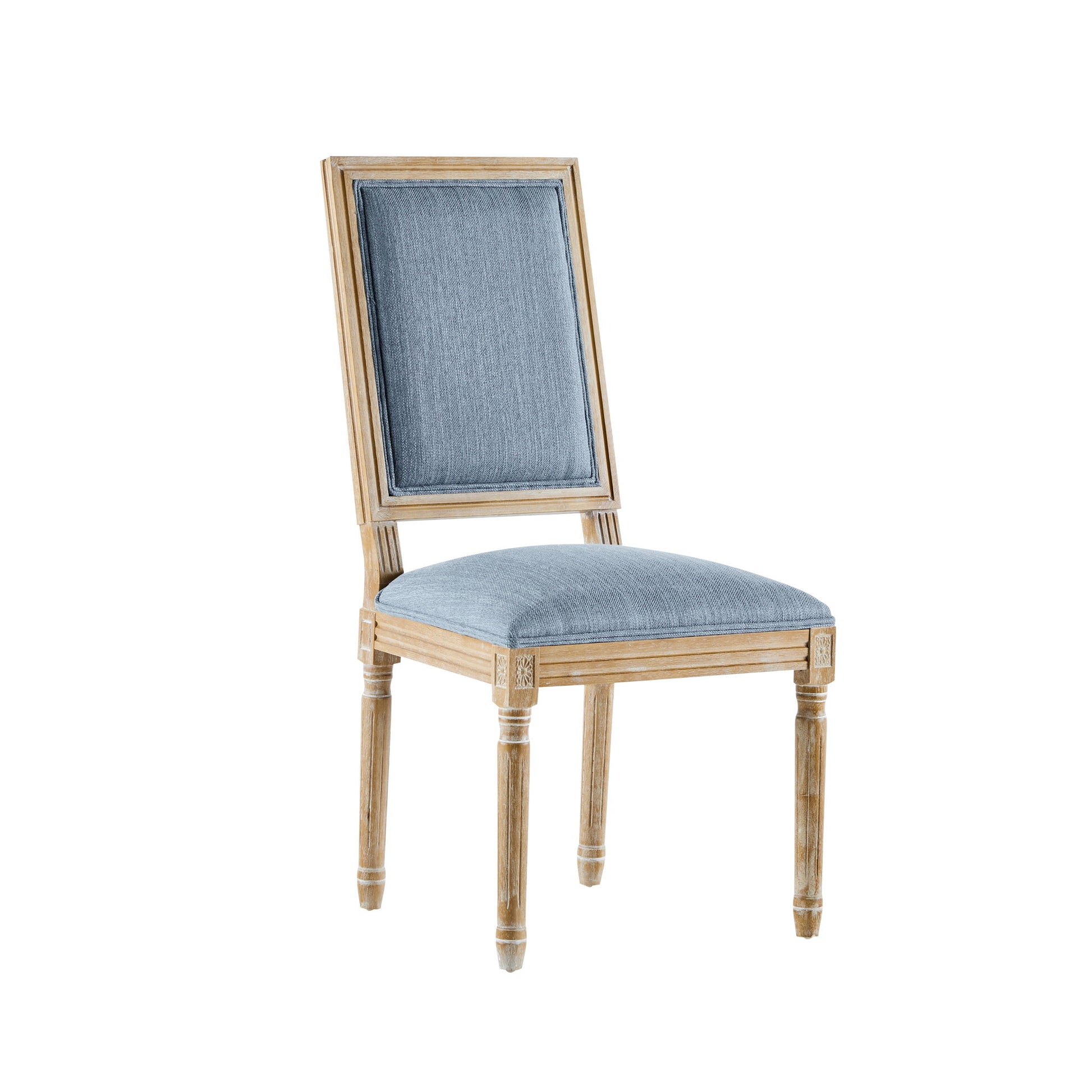French Country Style Dining Chair With Upholstered Seating And Fluted Legs - Best Buy Furniture