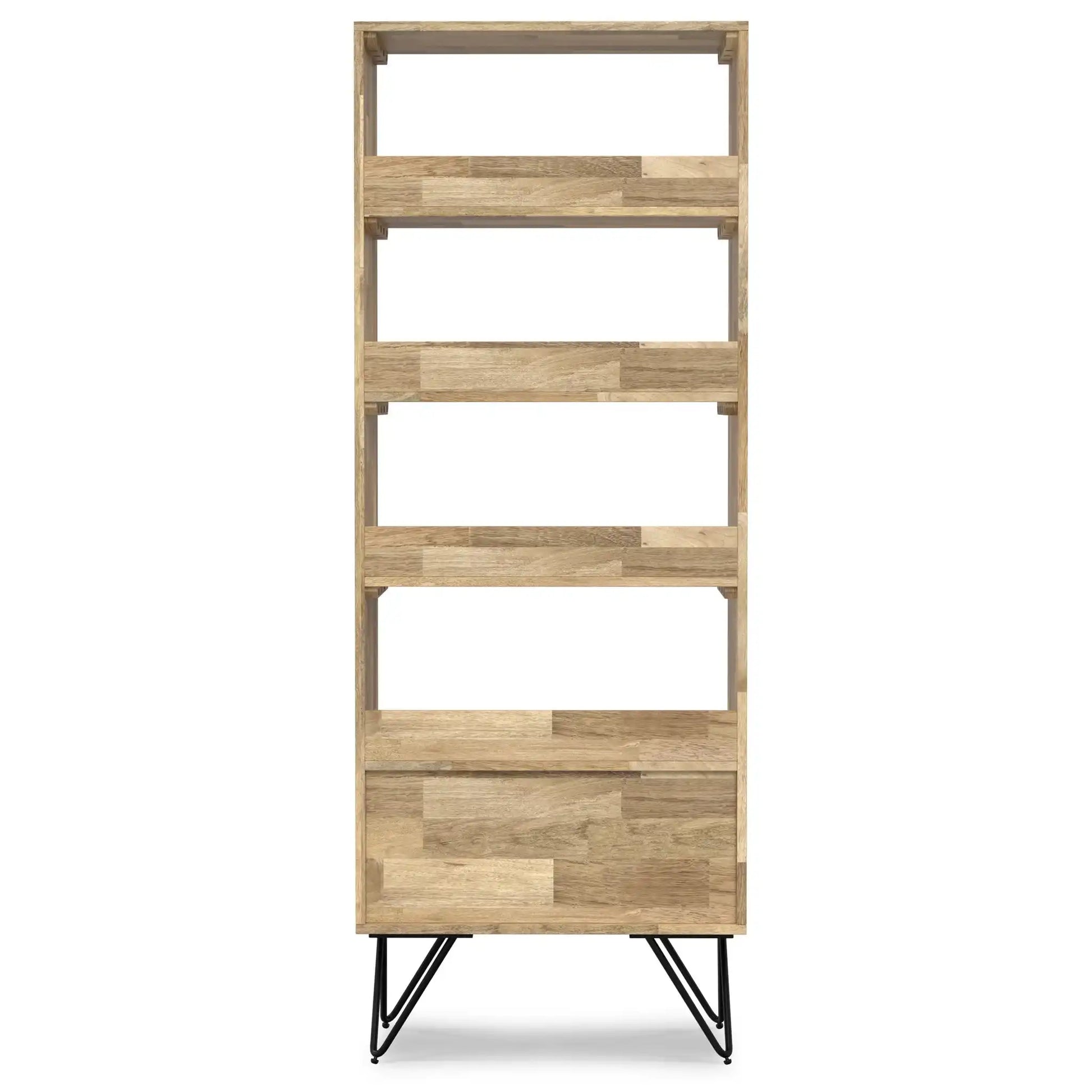 Hunter - Tall Bookcase - Natural - Best Buy Furniture