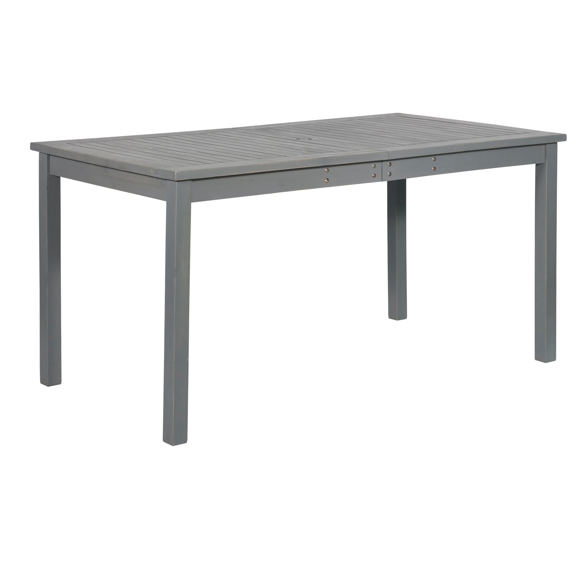 Contemporary Slat Top Acacia Wood Outdoor Dining Table - Best Buy Furniture
