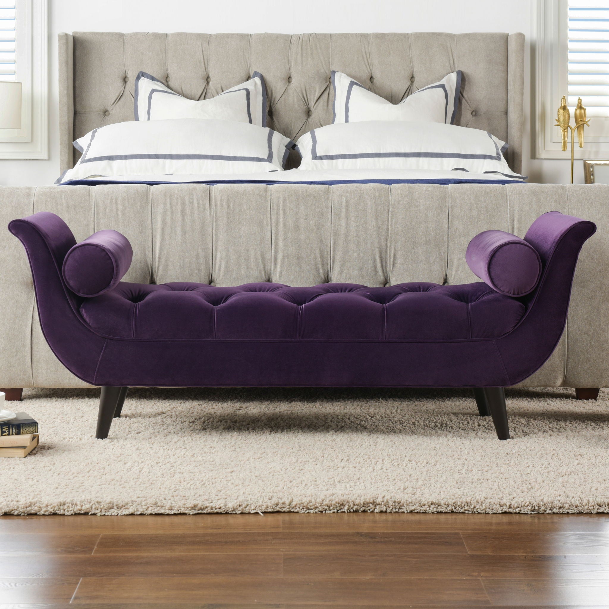 Alma - Tufted Flared Arm Entryway Bench - Best Buy Furniture
