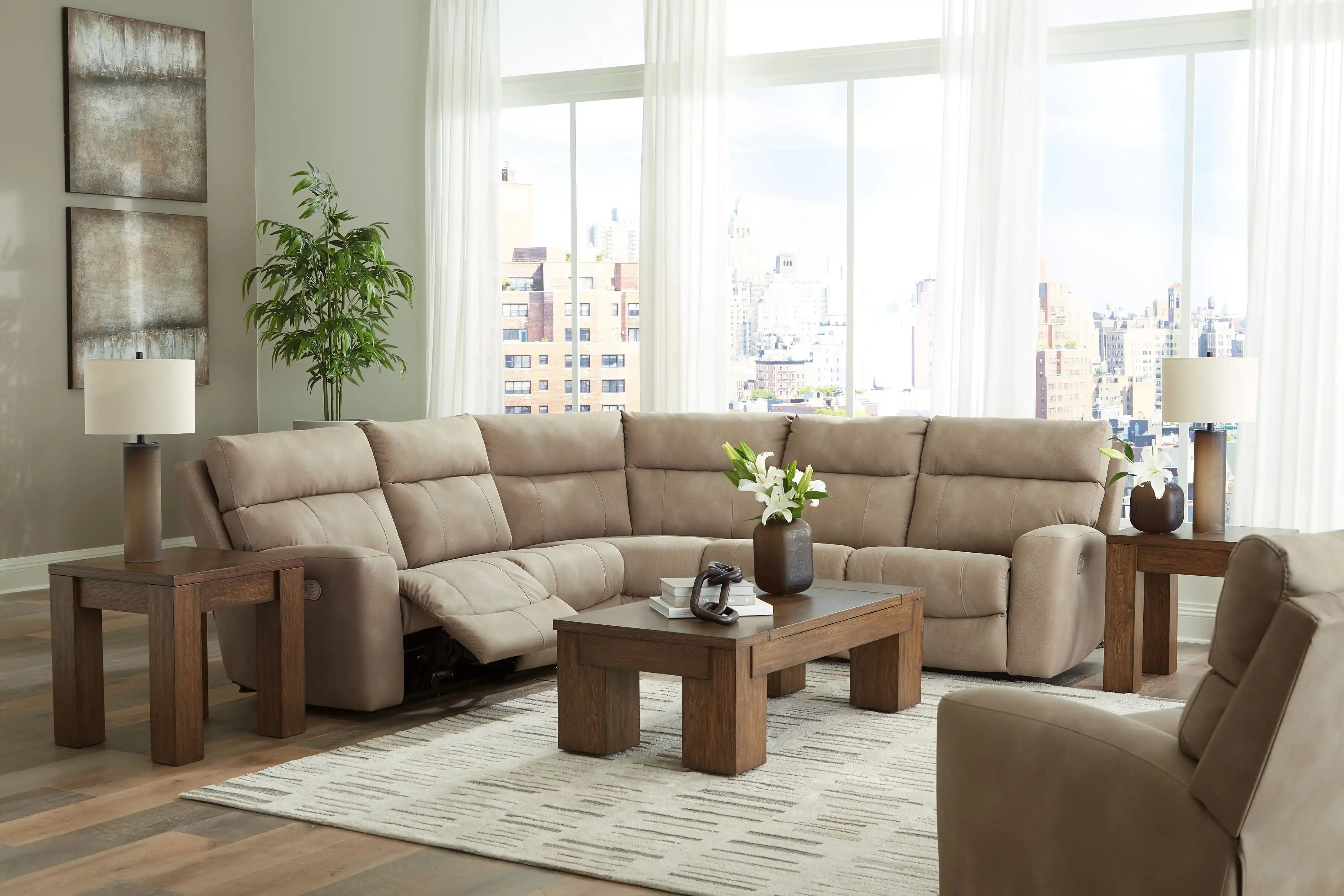Next-gen Durapella - Power Reclinering Sectional Set - Best Buy Furniture