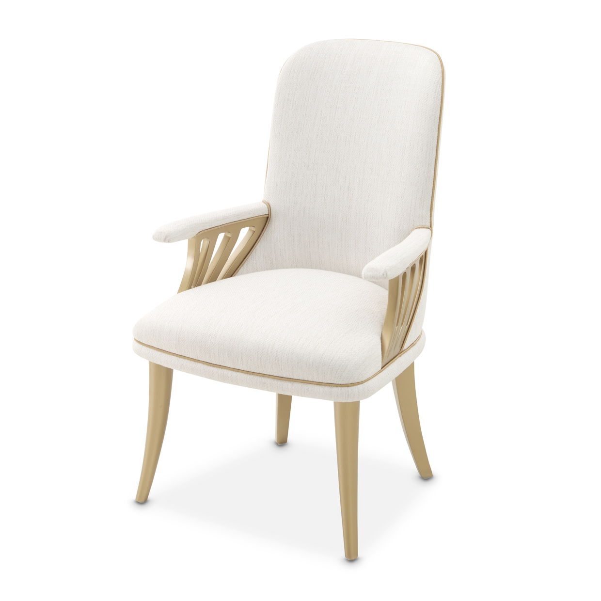 La Terrazza - Dining Arm Chair (Set of 2) - Creamy Pearl - Best Buy Furniture