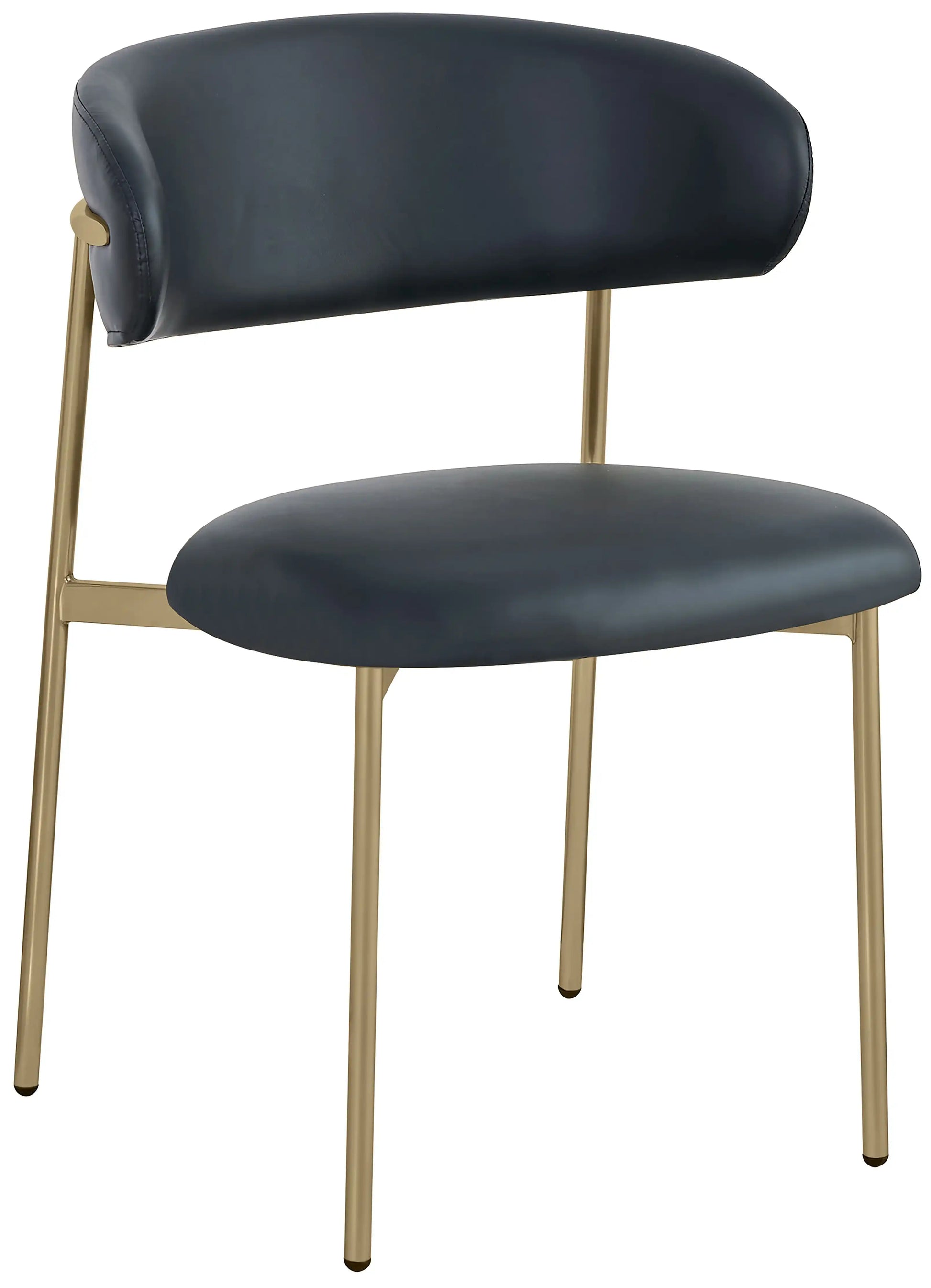 Lupita - Dining Chair With Brushed Gold Legs(Set of 2) - Best Buy Furniture