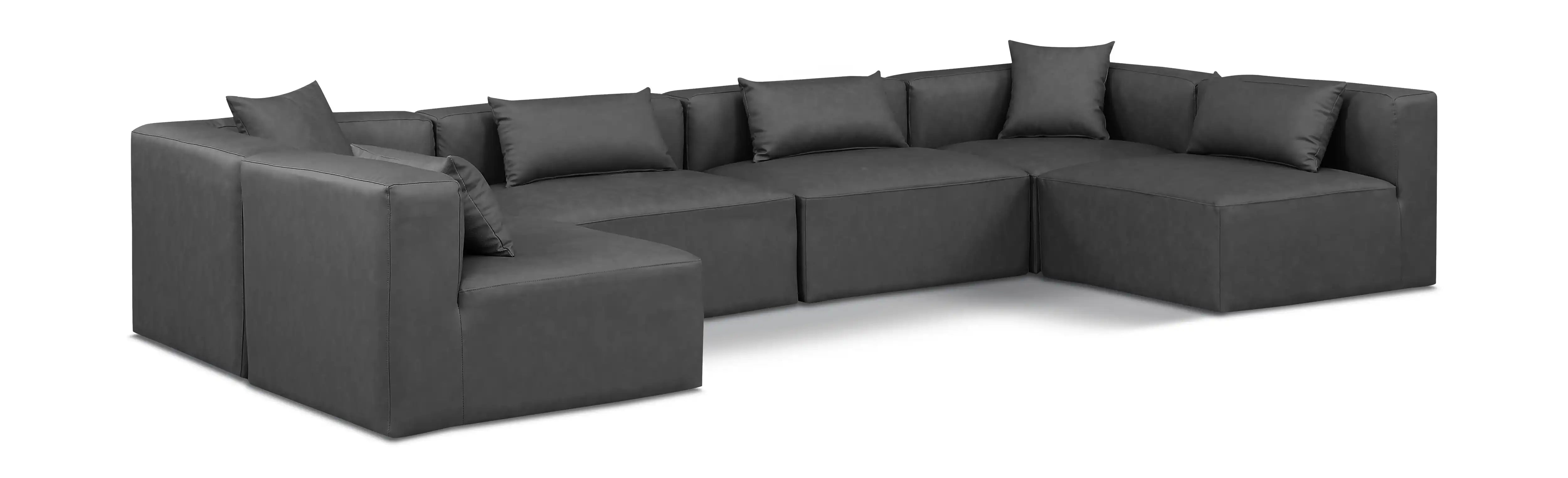 Cube - 6 Piece Modular Armless Sectional - Best Buy Furniture