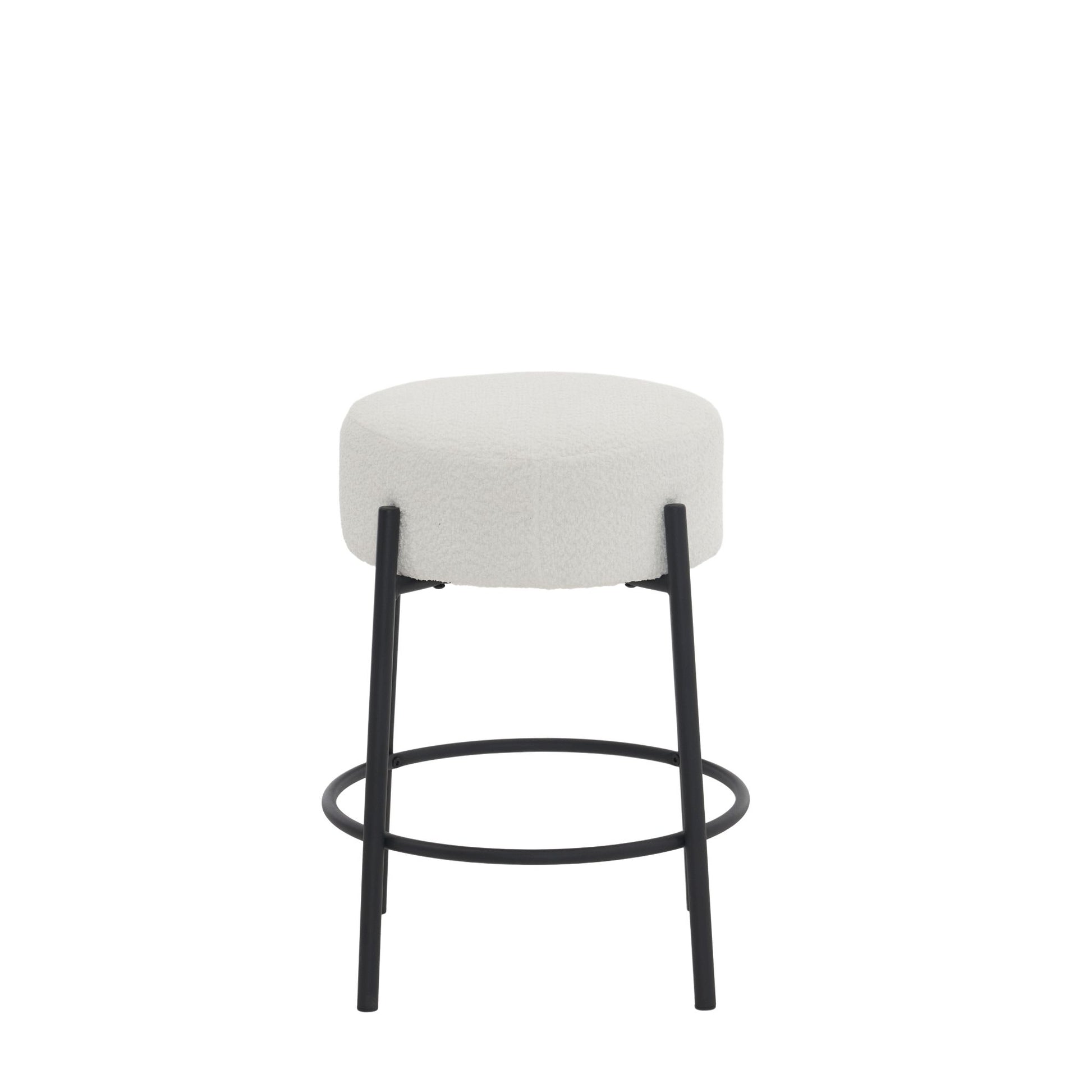 Round Bar Stools (Set of 2), Contemporary Upholstered Dining Stools For Kitchens, Coffee Shops And Bar Stores - Best Buy Furniture