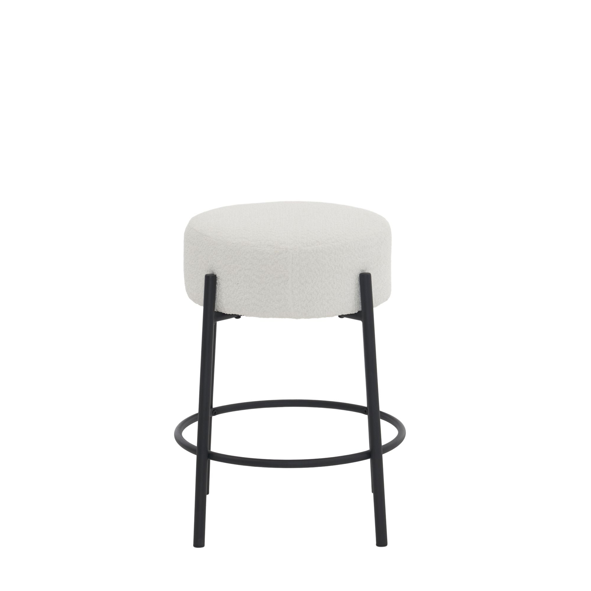 Round Bar Stools (Set of 2), Contemporary Upholstered Dining Stools For Kitchens, Coffee Shops And Bar Stores - Best Buy Furniture