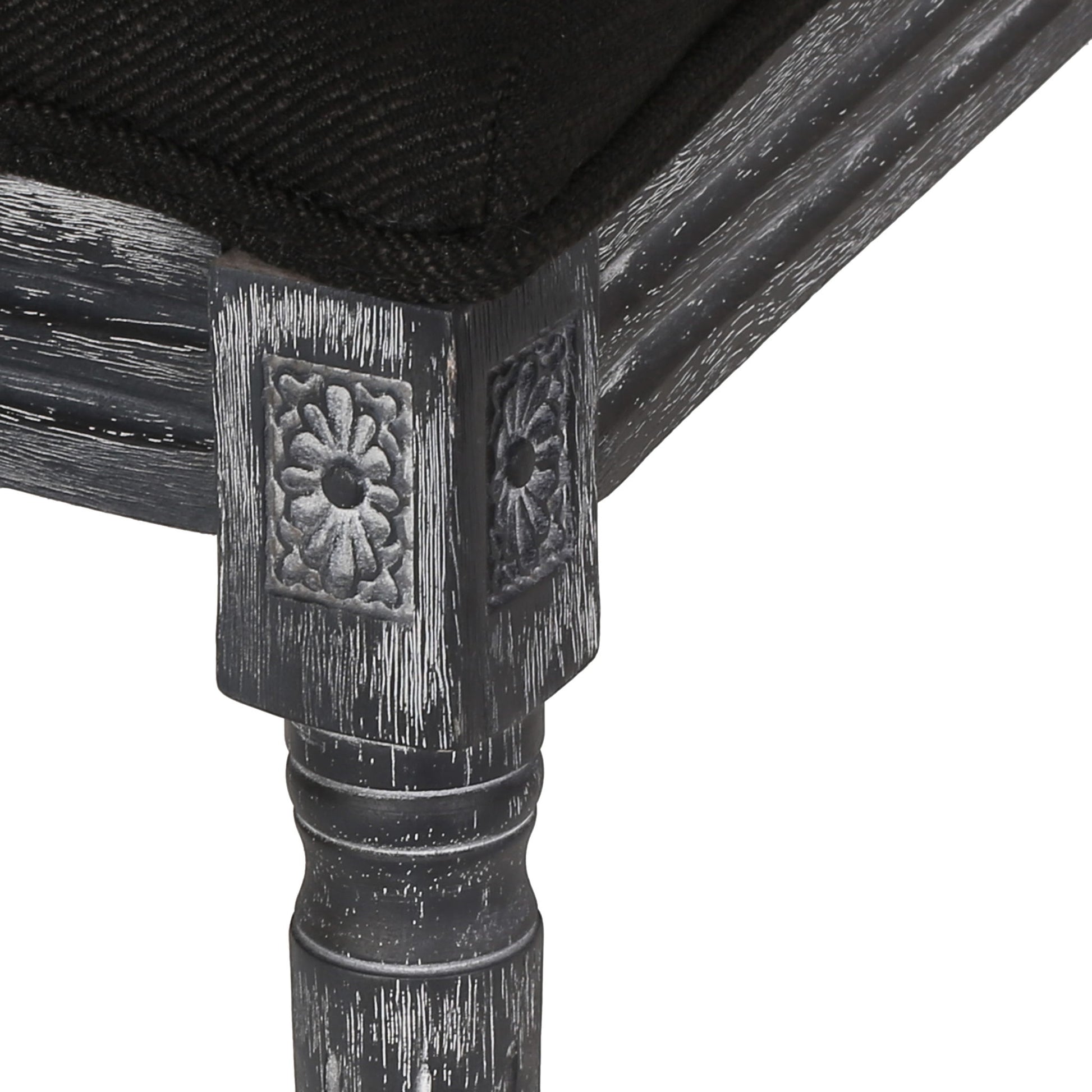 French Country Style Dining Chair With Upholstered Seating And Fluted Legs - Best Buy Furniture