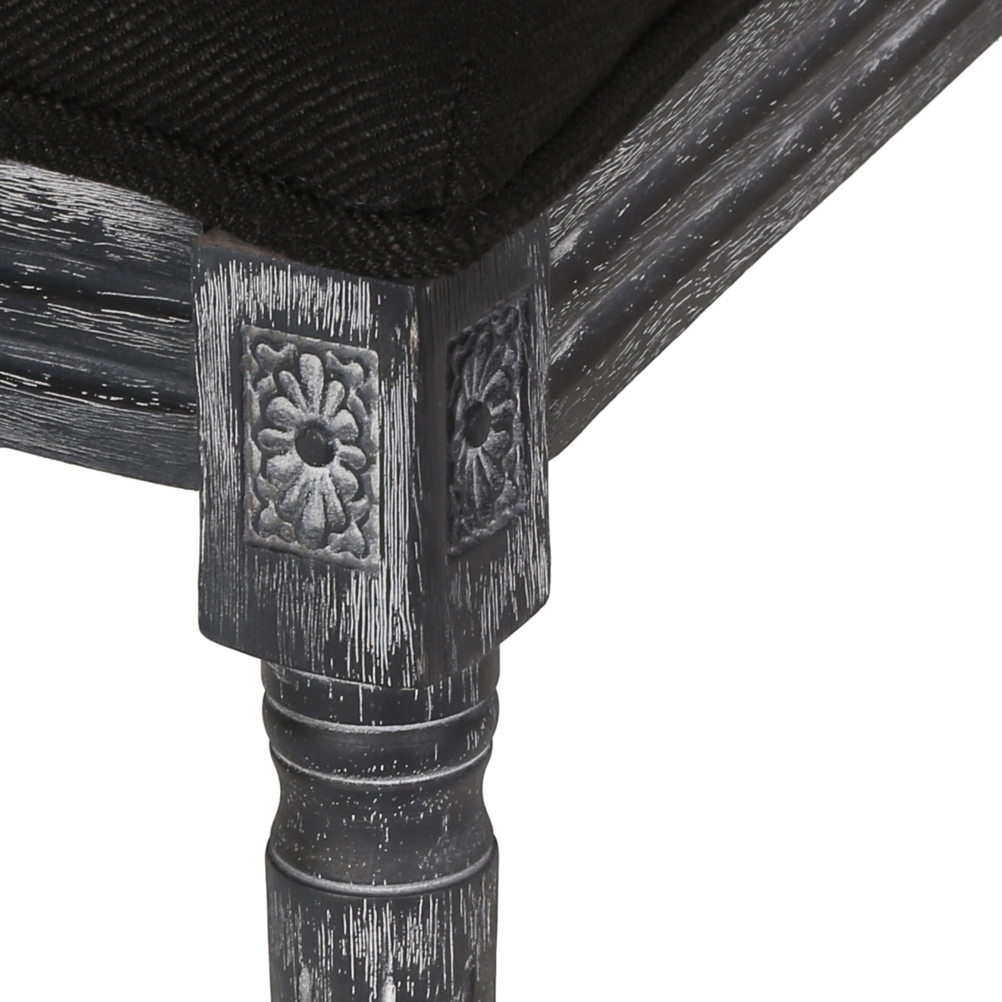 French Country Style Dining Chair With Upholstered Seating And Fluted Legs - Best Buy Furniture