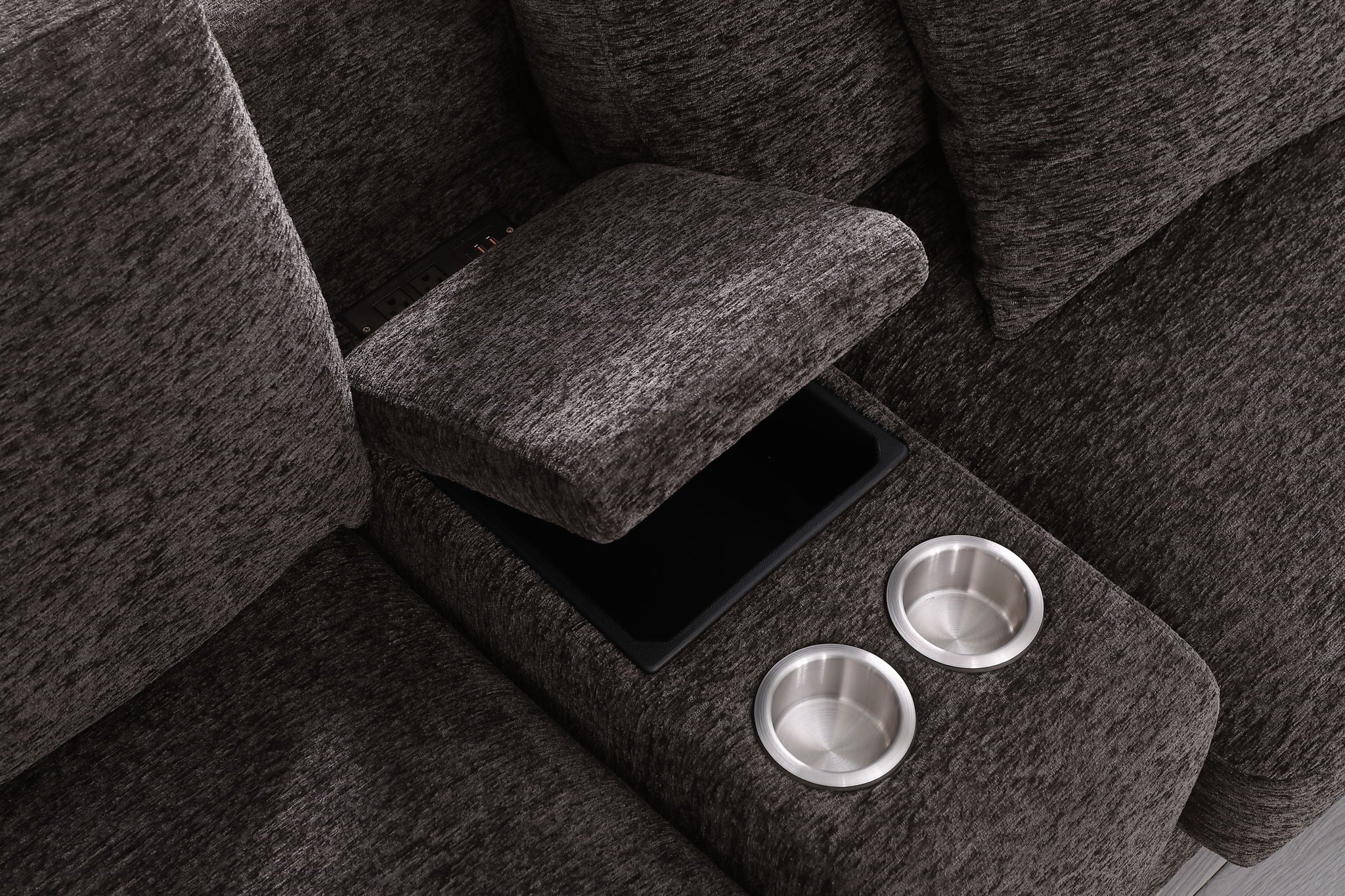 Nyeisha - Piece Upholstered Sofa & Chaise - Coffee - Best Buy Furniture