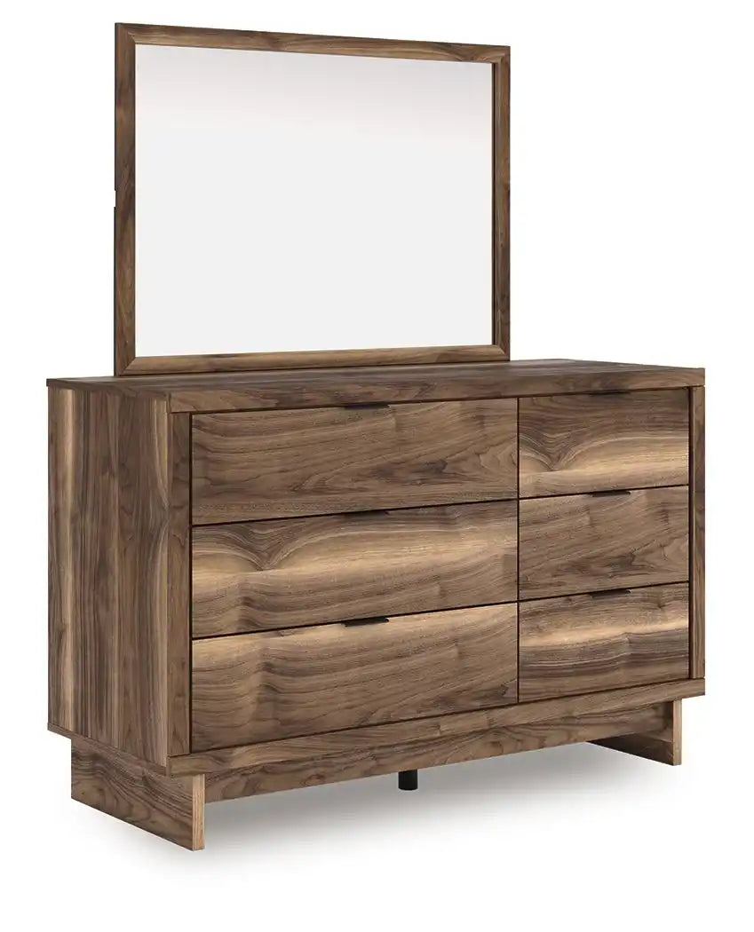 Chirason - Dresser And Mirror - Brown - Best Buy Furniture