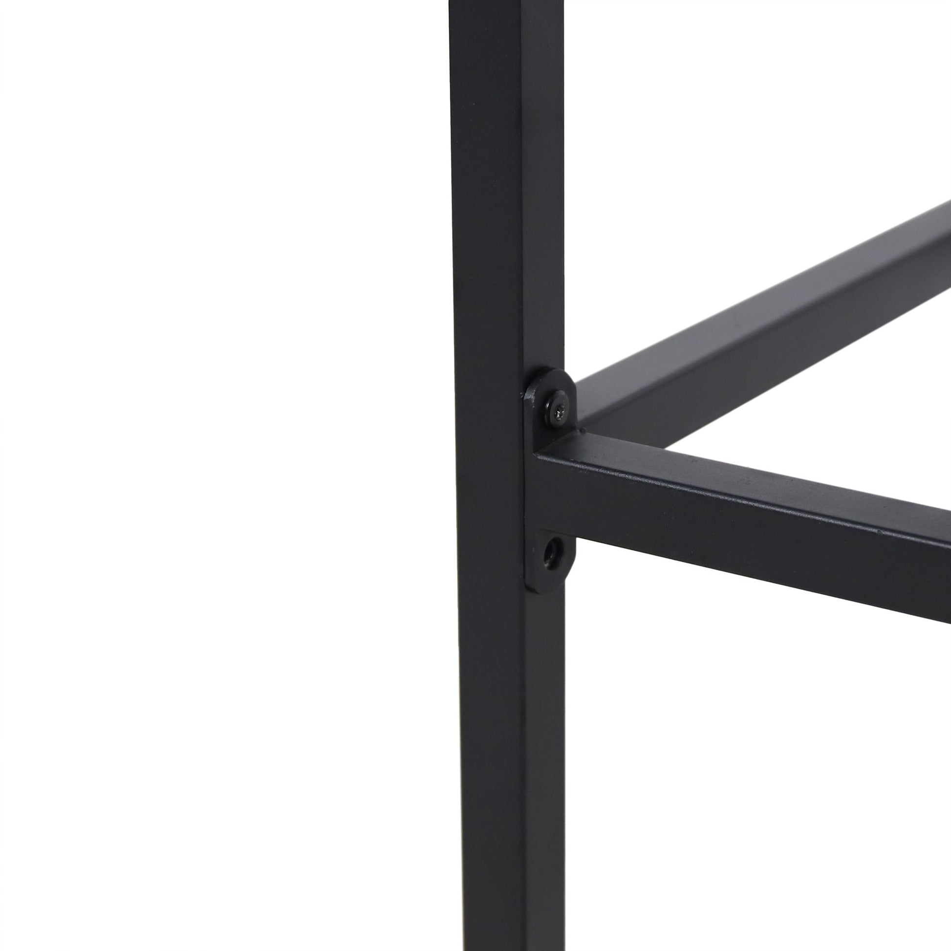 Outdoor Bar Stool With Slat Design And Metal Frame (Set of 2) - Best Buy Furniture