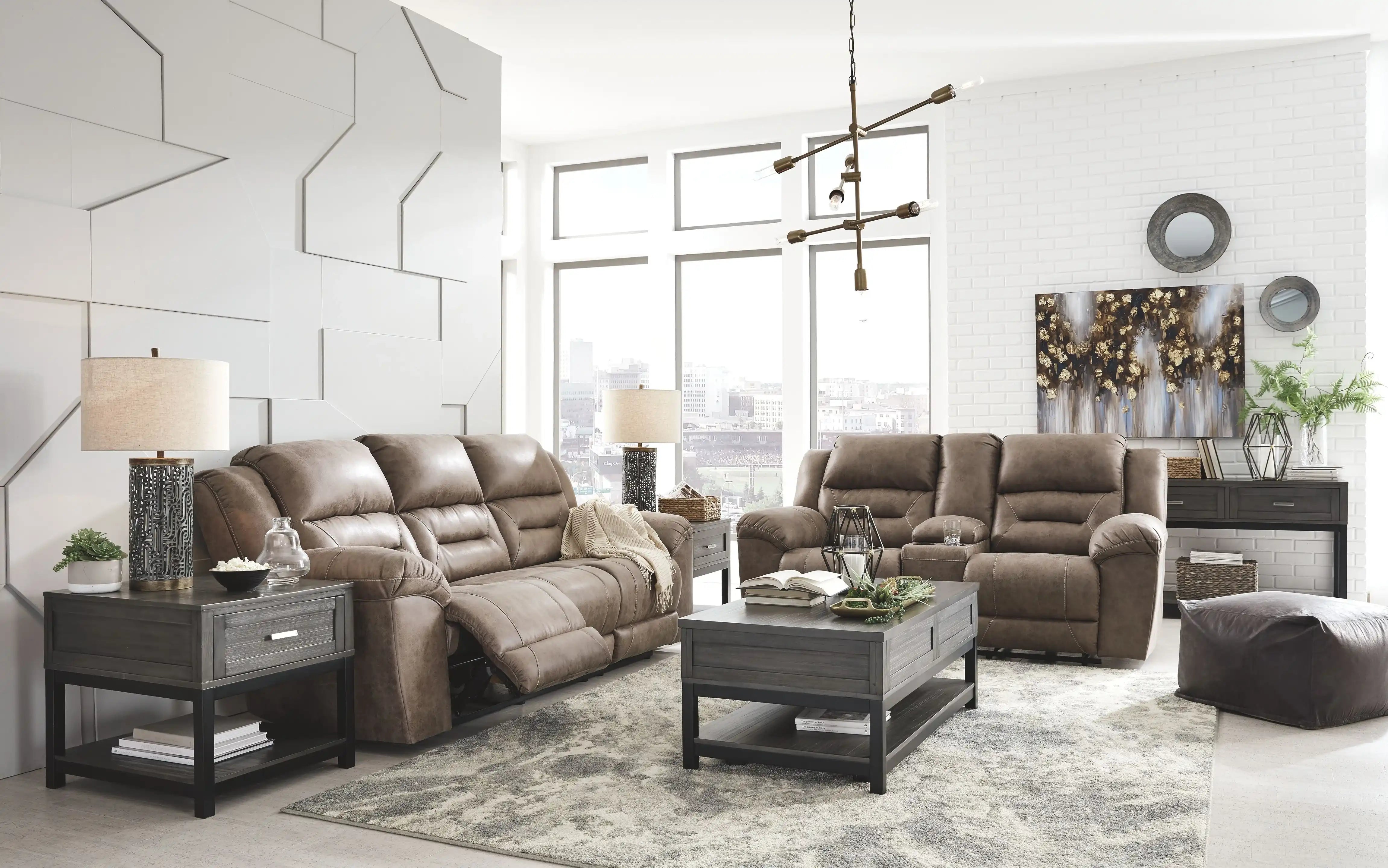 Stoneland - Reclining Living Room Set - Best Buy Furniture