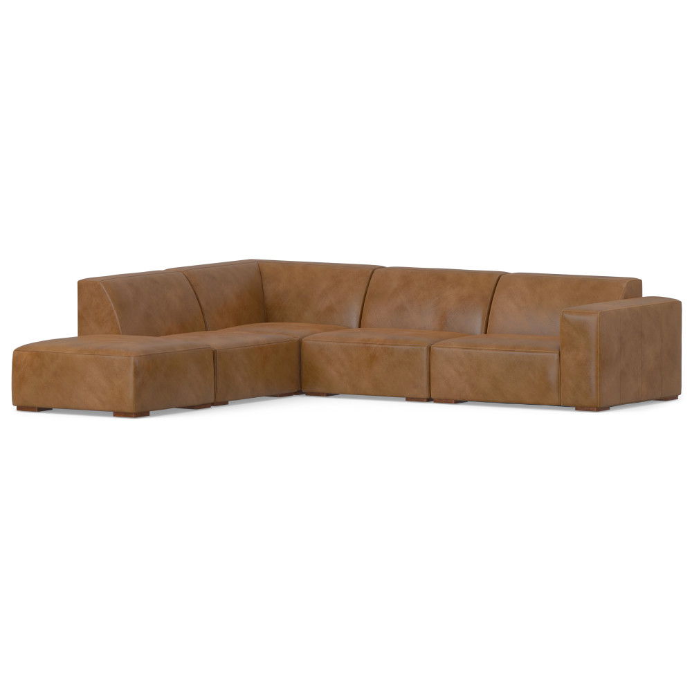 Rex - Handcrafted Sectional Sofa And Ottoman - Best Buy Furniture