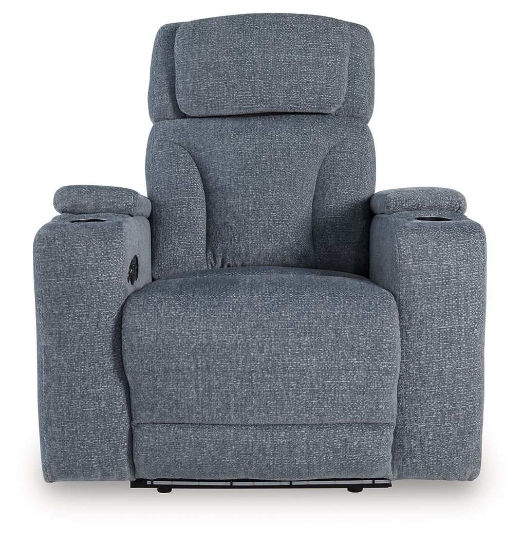 Studio Cave - Power Recliner - Steel - Best Buy Furniture