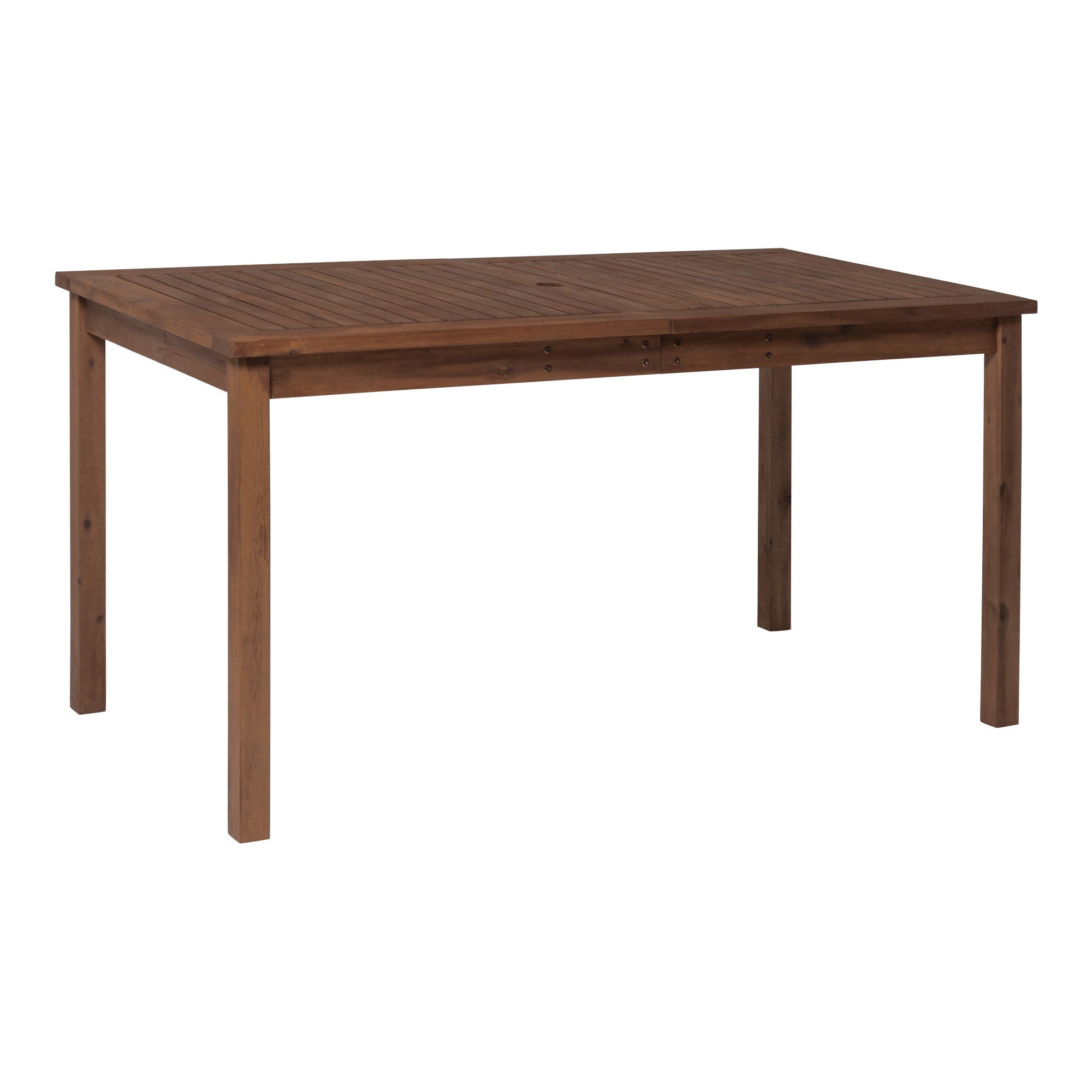 Contemporary Slat Top Acacia Wood Outdoor Dining Table - Best Buy Furniture